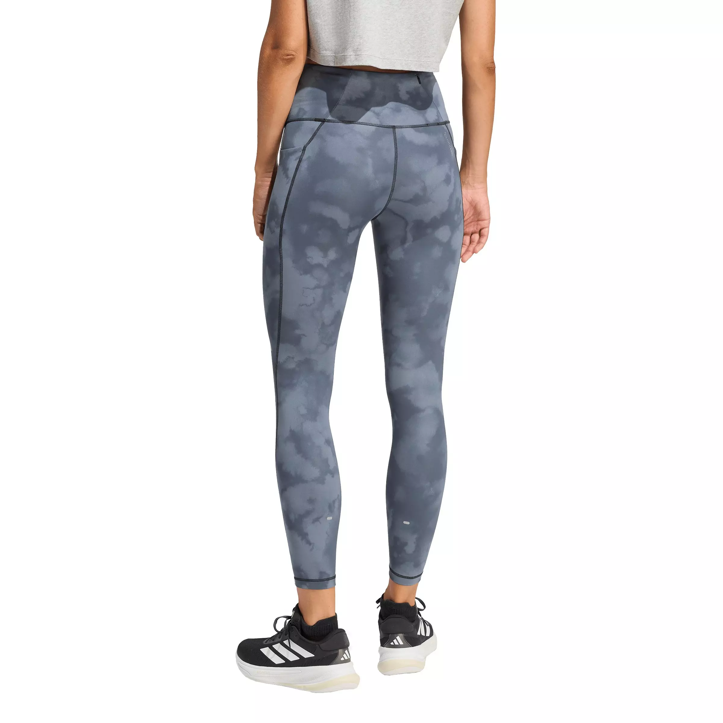 adidas Women's adi365 Climacool All Over Print Running 7/8 Leggings - Black - BLACK