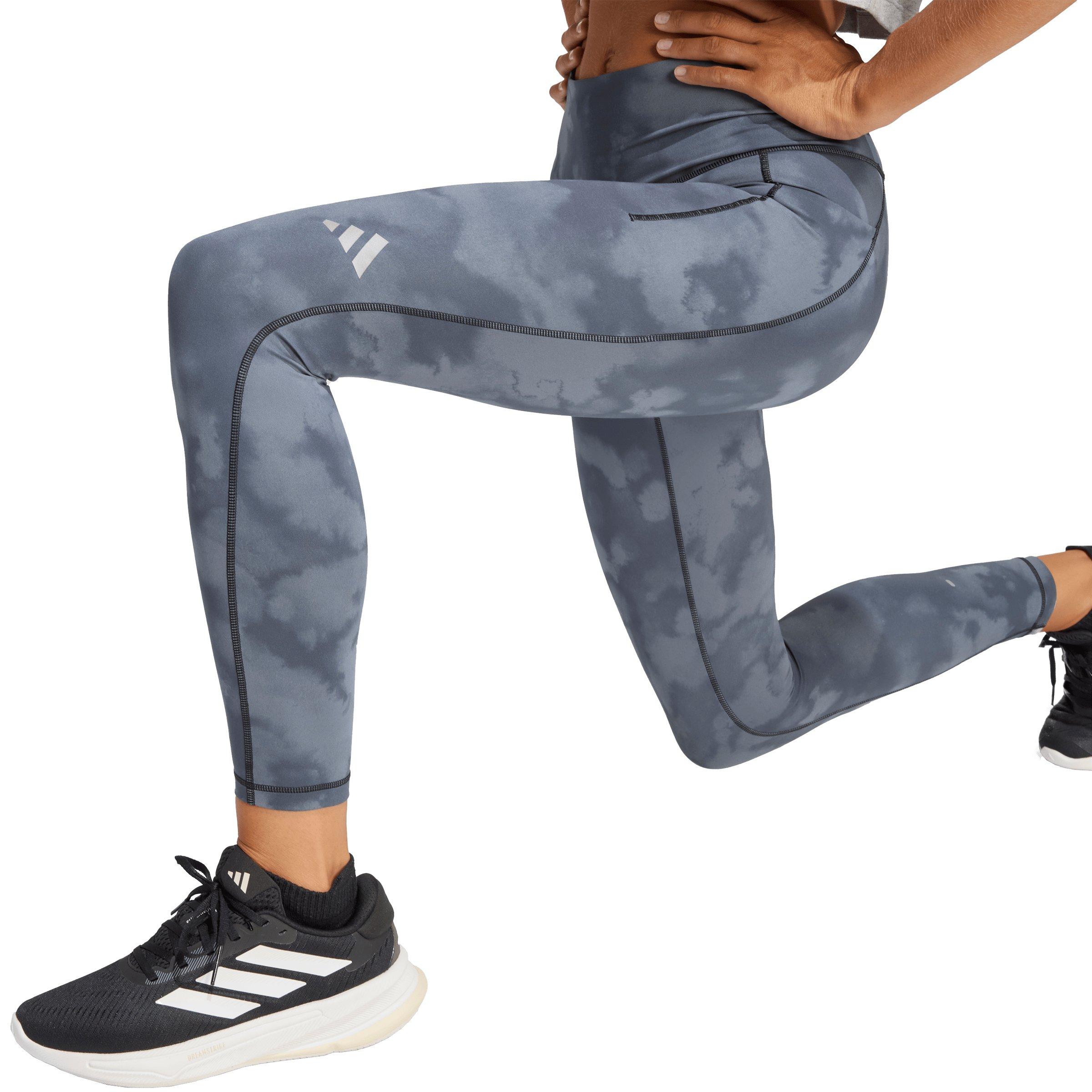 adidas Women's adi365 Climacool All Over Print Running 7/8 Leggings - Black - BLACK Thumbnail View 3