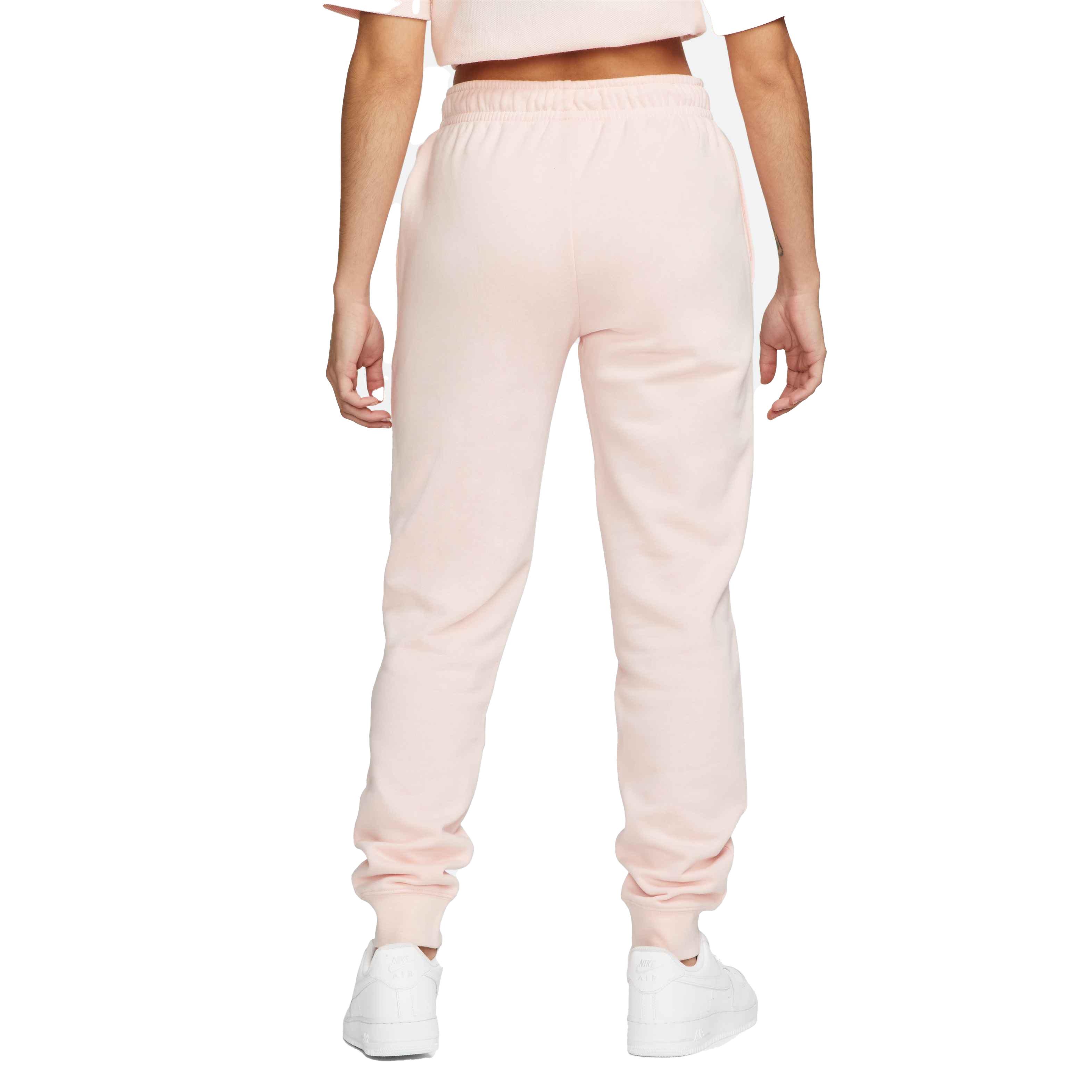 Nike Women's Sportswear Essential MR Fleece Pants-Lt Pink - PINK Thumbnail View 2