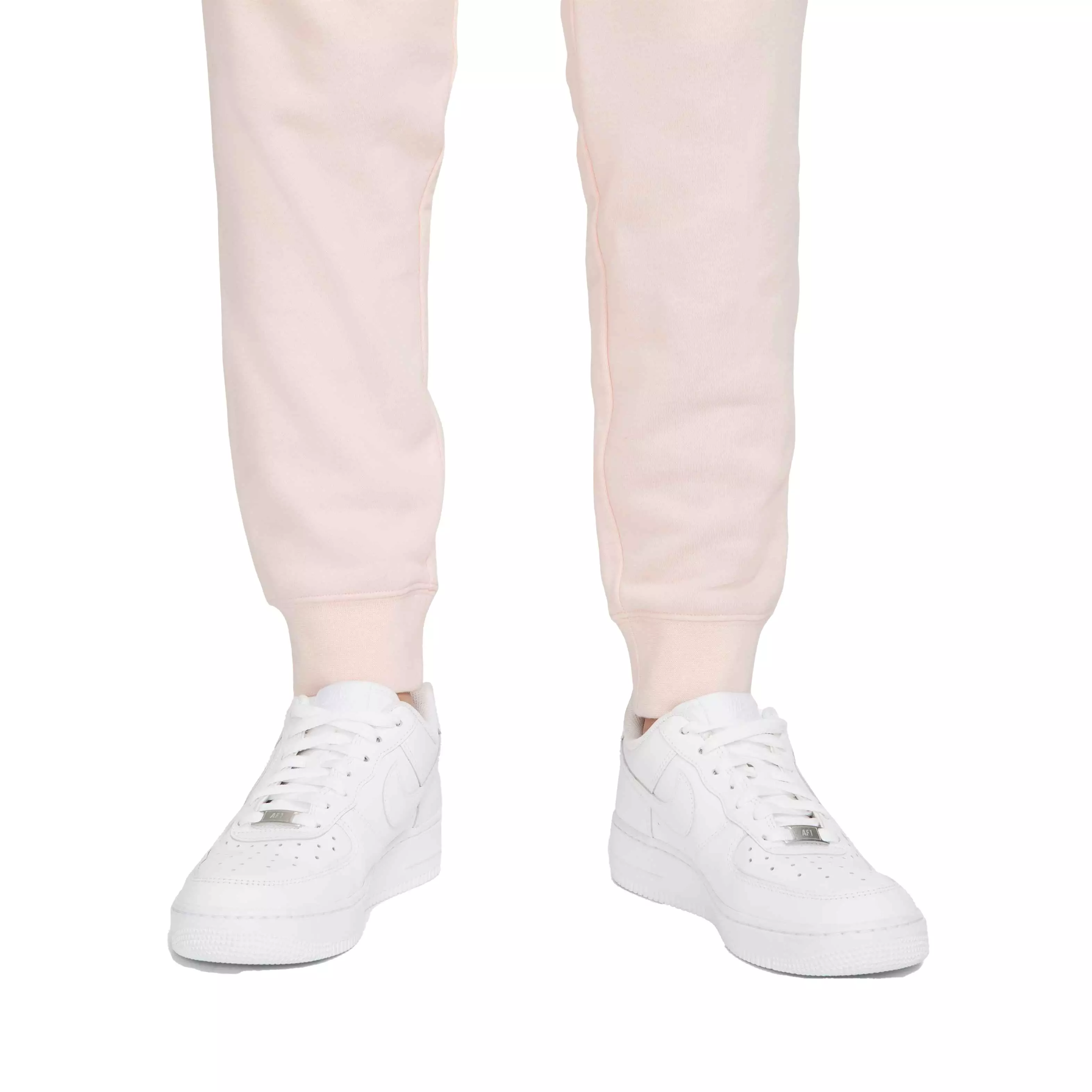 Nike Women's Sportswear Essential MR Fleece Pants-Lt Pink - PINK