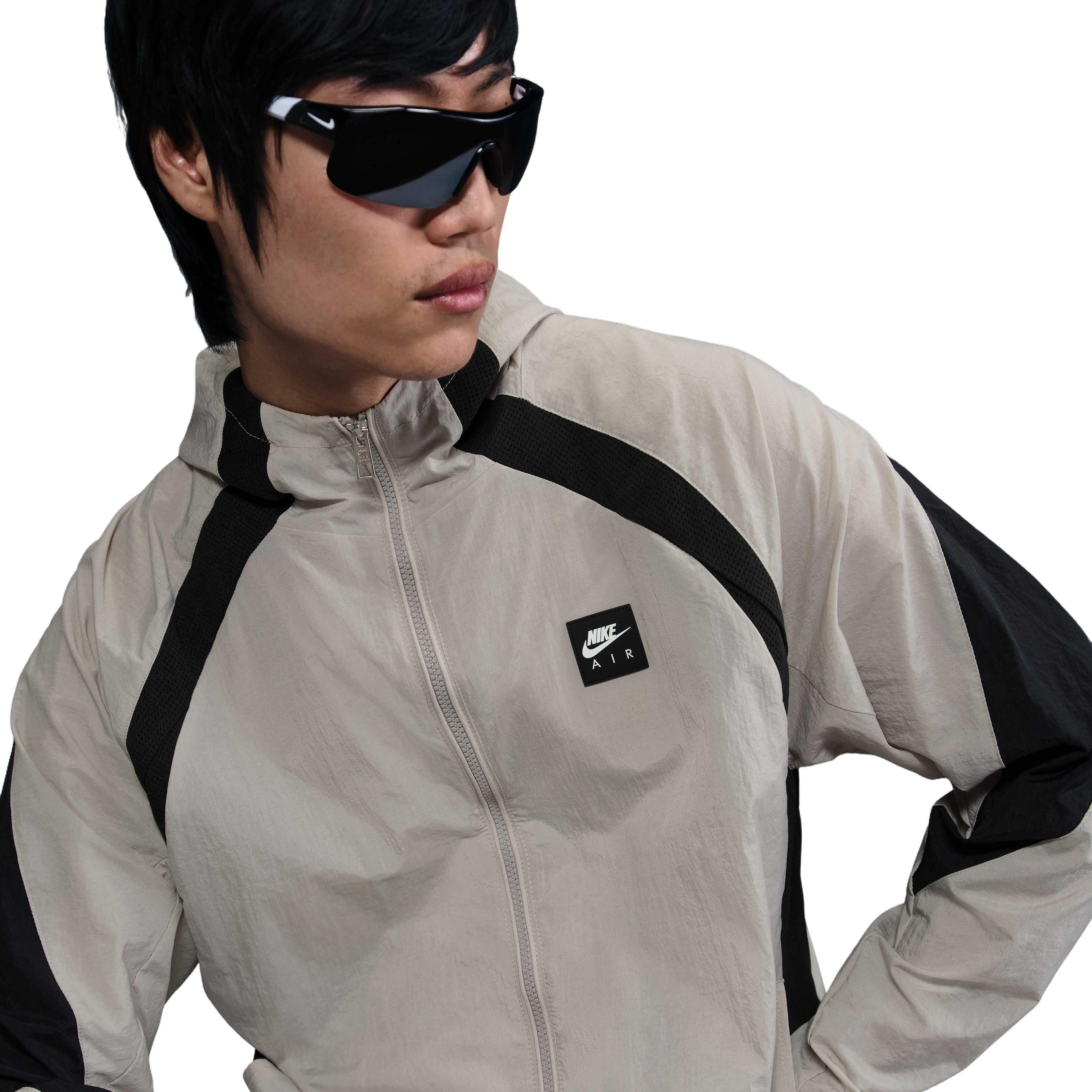 Nike Men's Air Woven Jacket -Grey - GREY Thumbnail View 3