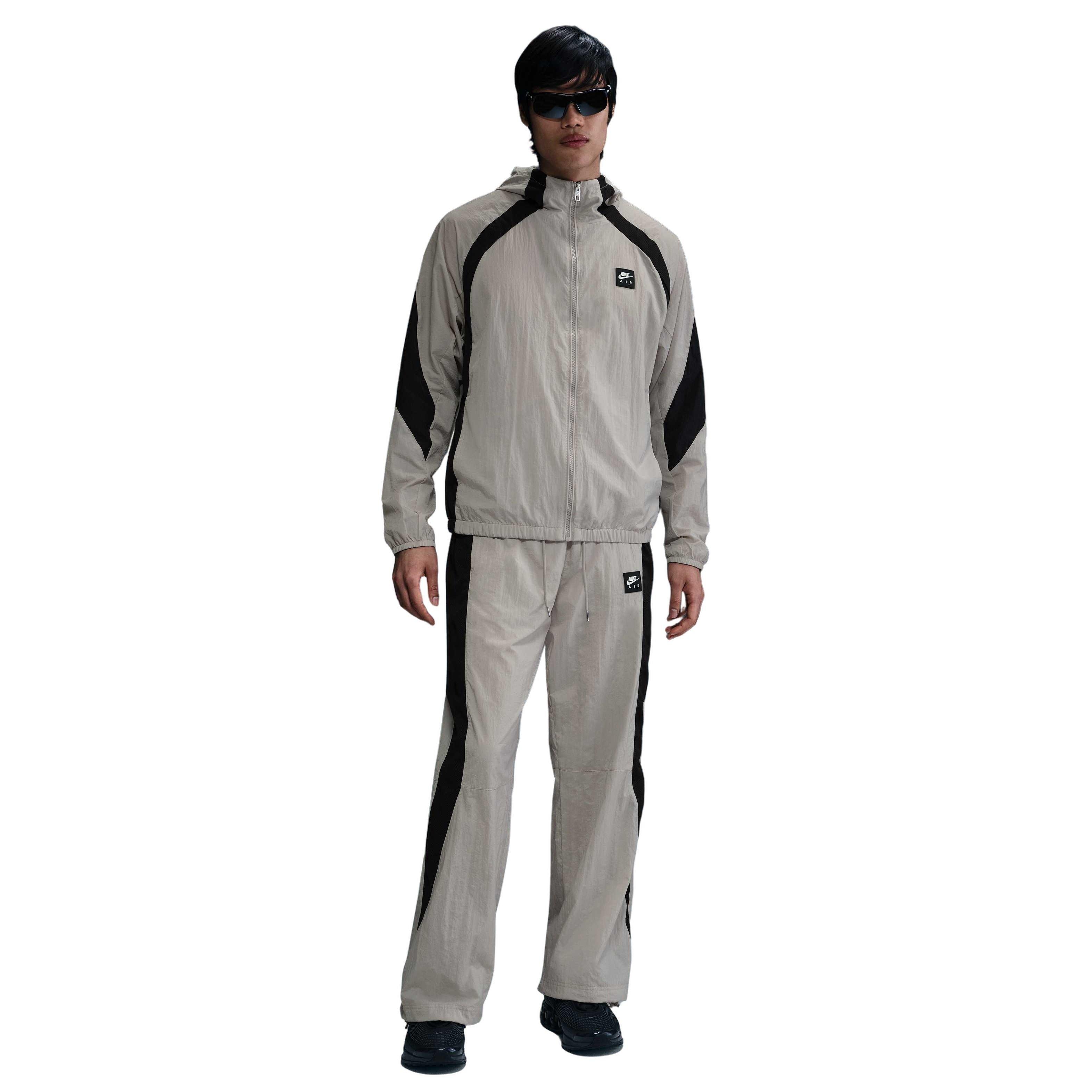 Nike Men's Air Woven Jacket -Grey - GREY Thumbnail View 4