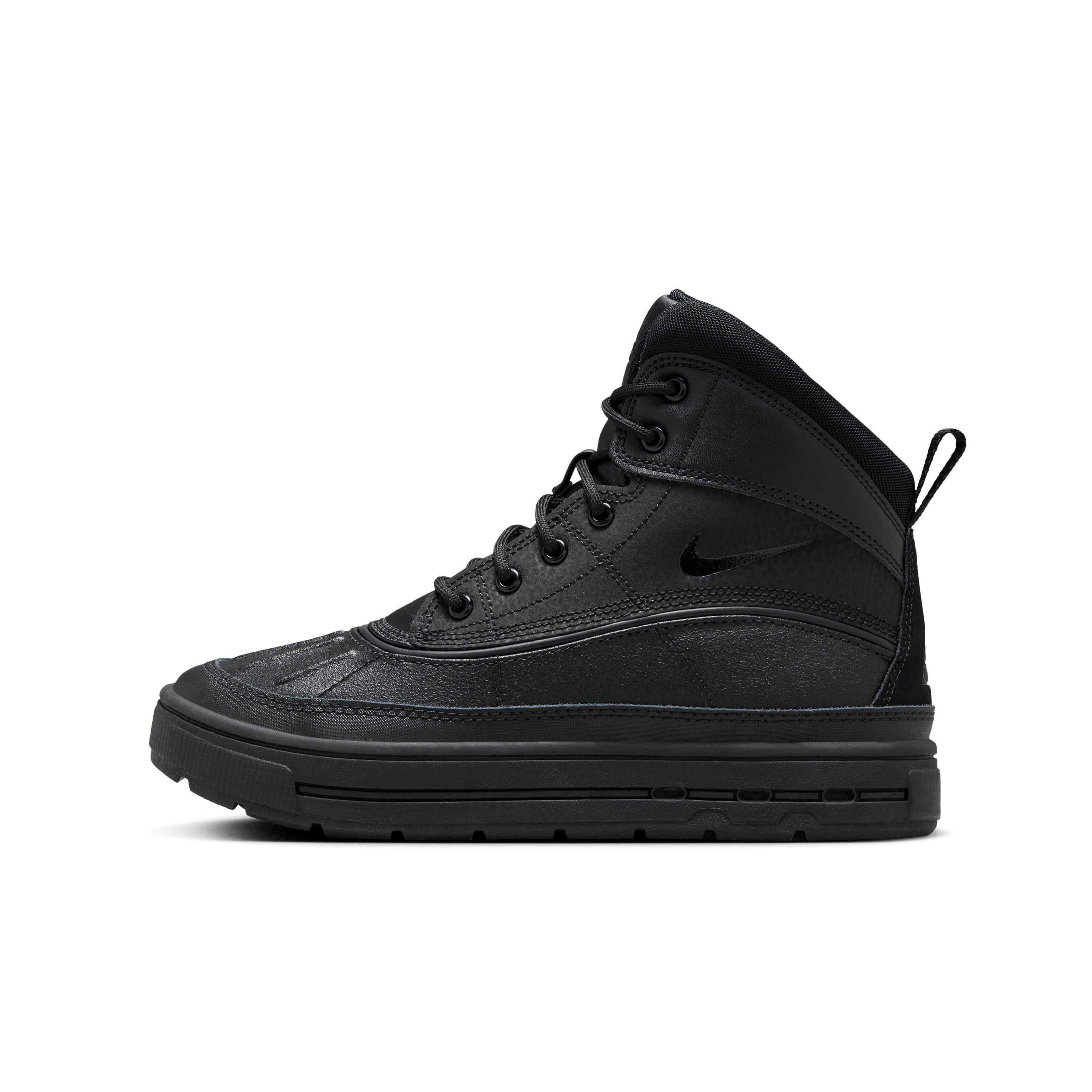 Nike Woodside 2 High "Black/Black/Black" Grade School Boys' Boot - BLACK/BLACK/BLACK Thumbnail View 2