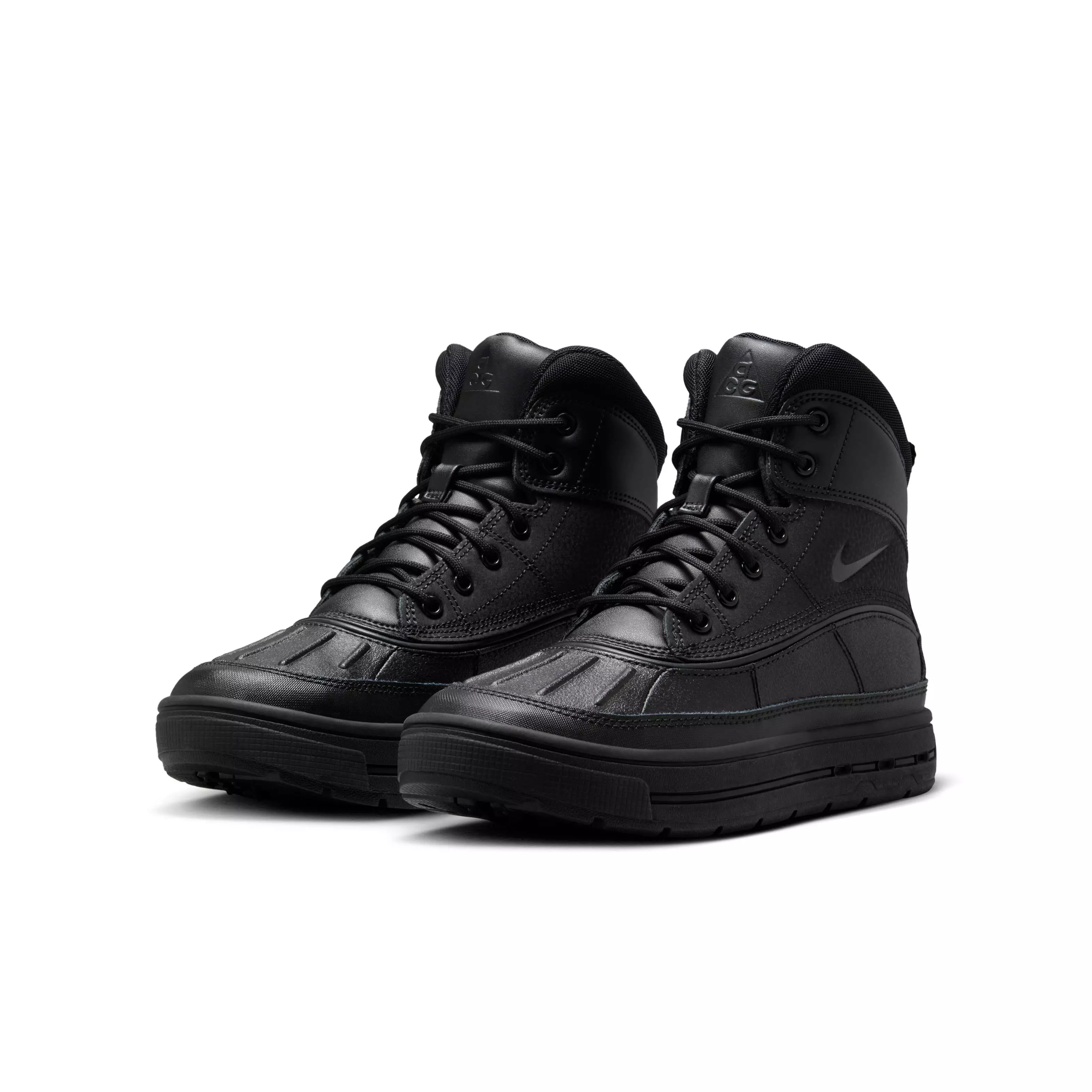 Nike Woodside 2 High "Black/Black/Black" Grade School Boys' Boot - BLACK/BLACK/BLACK