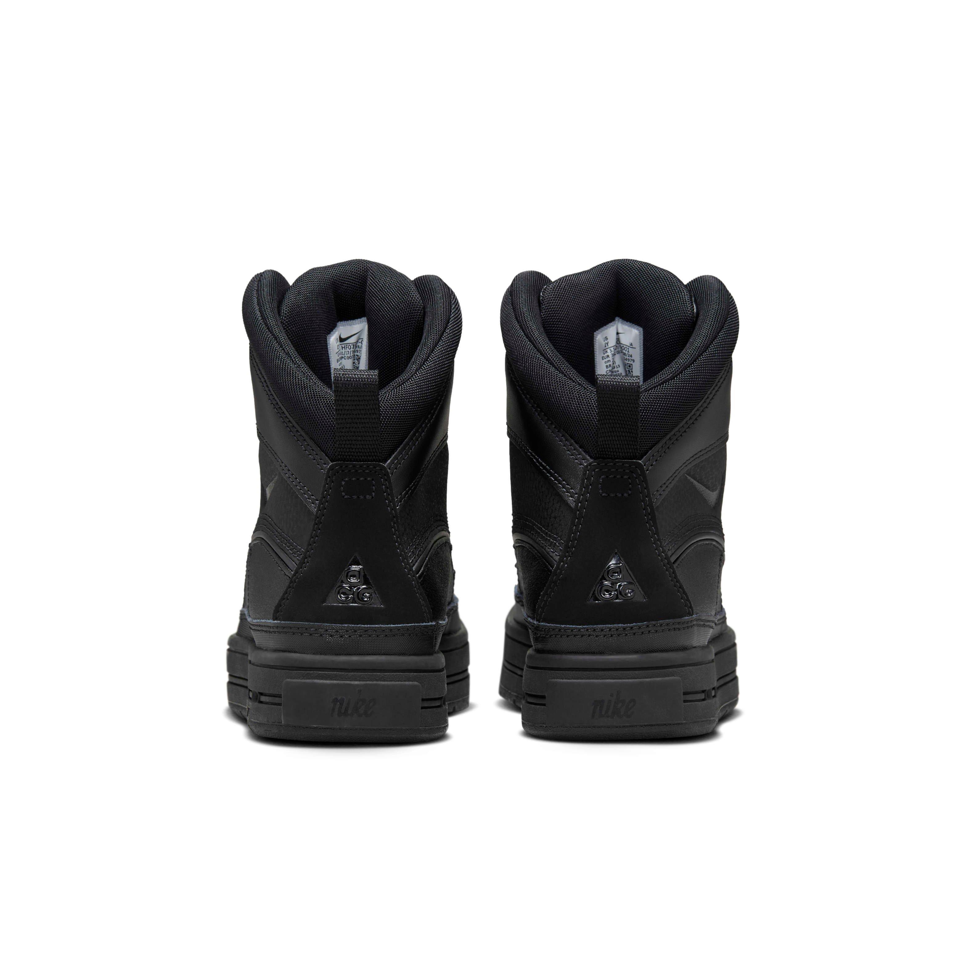 Nike Woodside 2 High "Black/Black/Black" Grade School Boys' Boot - BLACK/BLACK/BLACK Thumbnail View 5