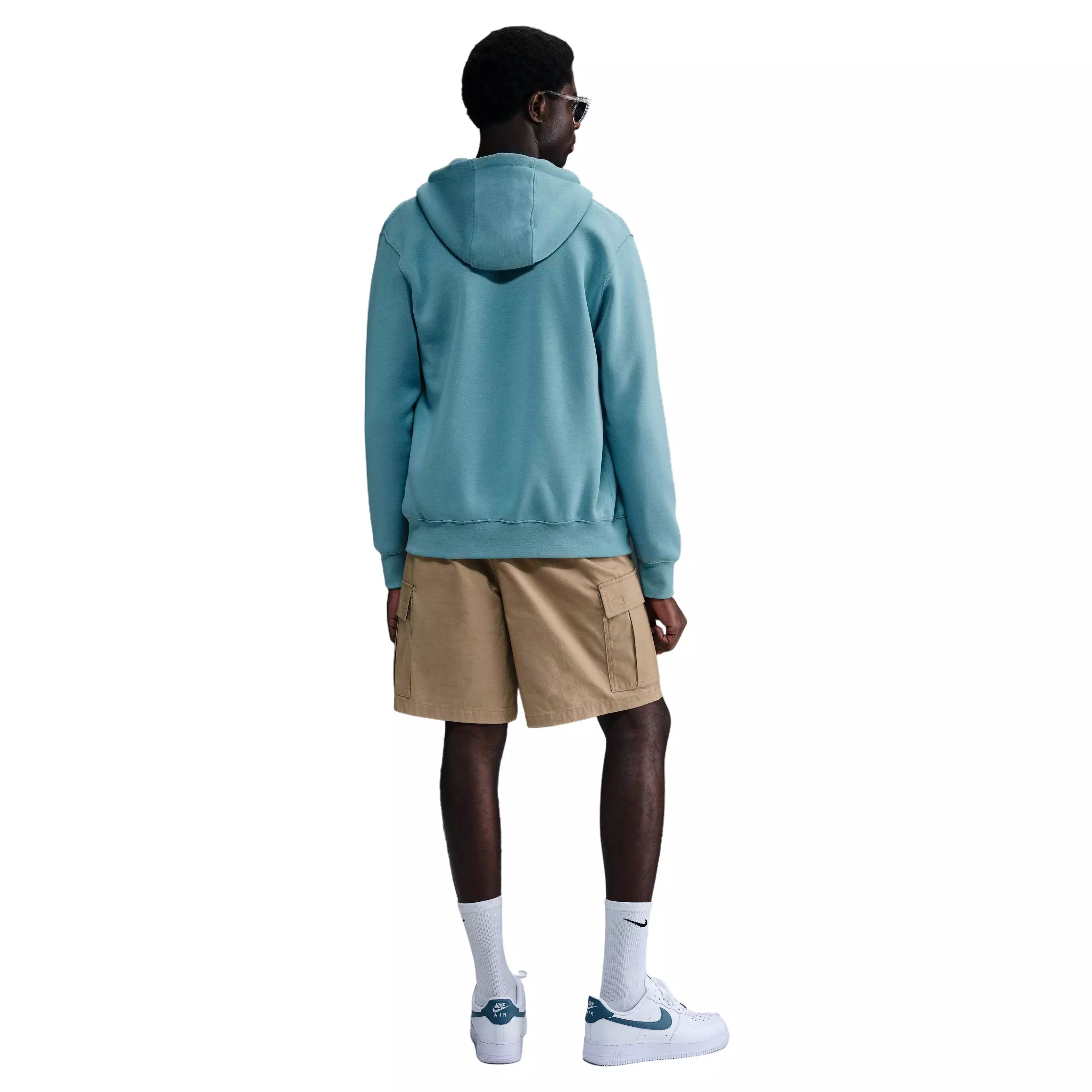 Nike Men's Club Full-Zip Fleece Jacket -Blue - BLUE