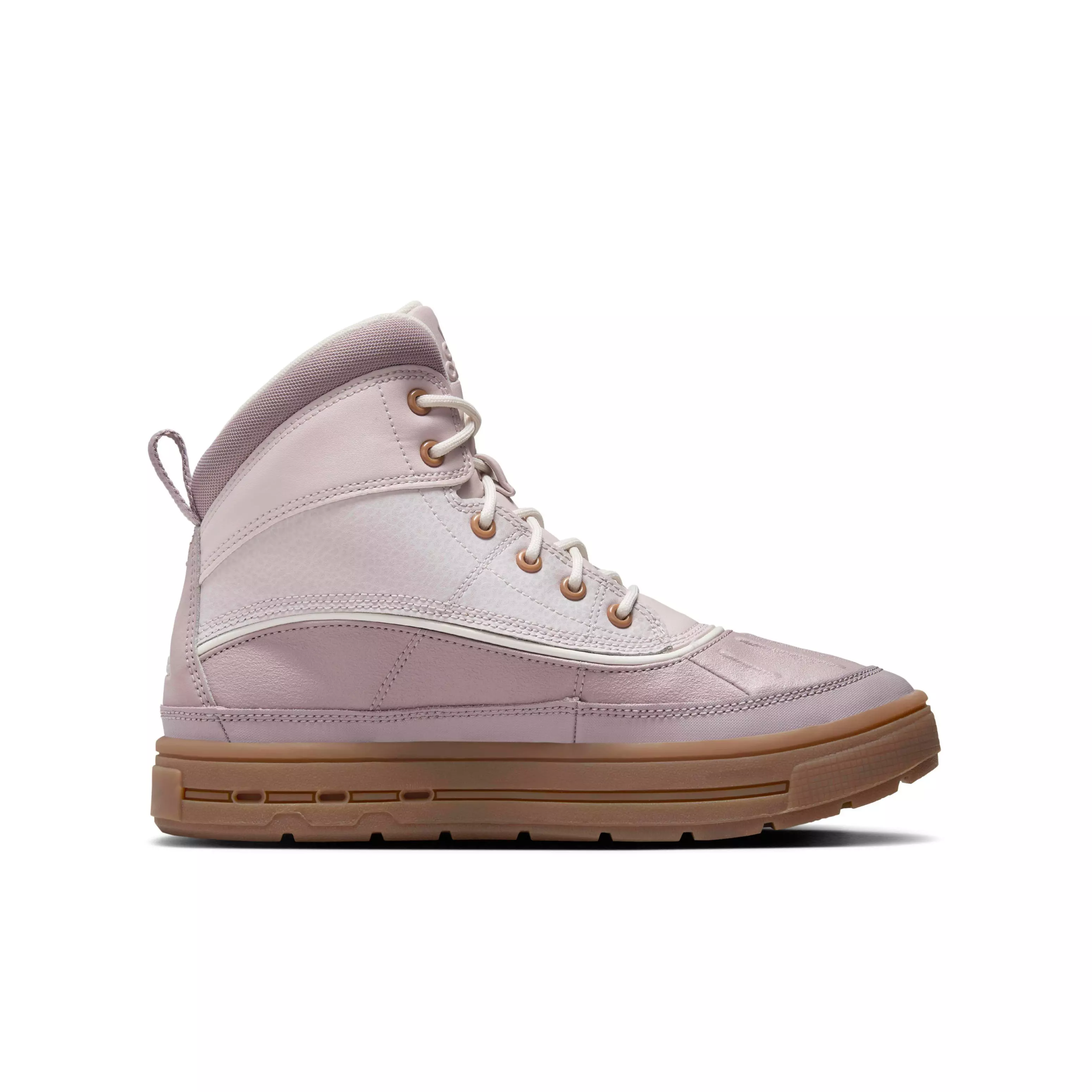 Nike Woodside 2 High "Light Violet Ore/Platinum Violet/Gum Medium Brown/Phantom" Grade School Girls' Boot - LT VIOLET/VIOLET/MD BROWN/PHANTOM