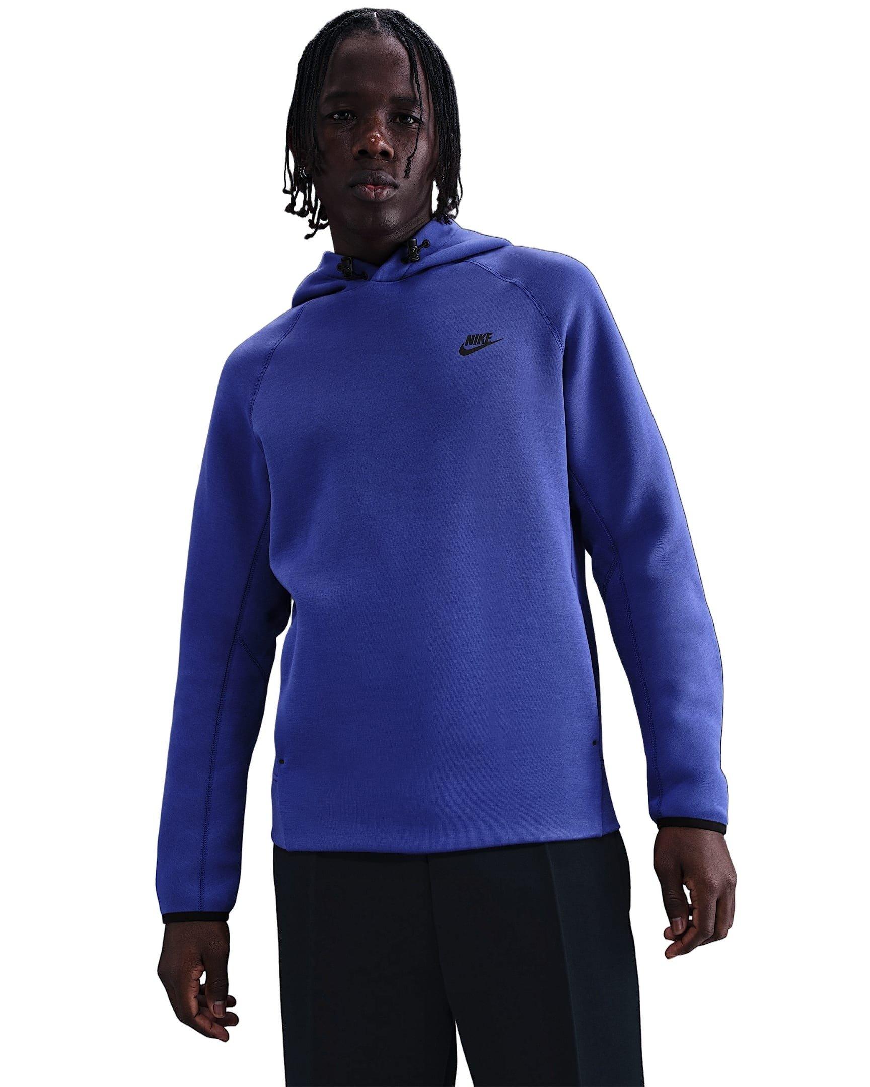 Nike Men's tech Fleece Pullover Hoodie -Purple - PURPLE Thumbnail View 1