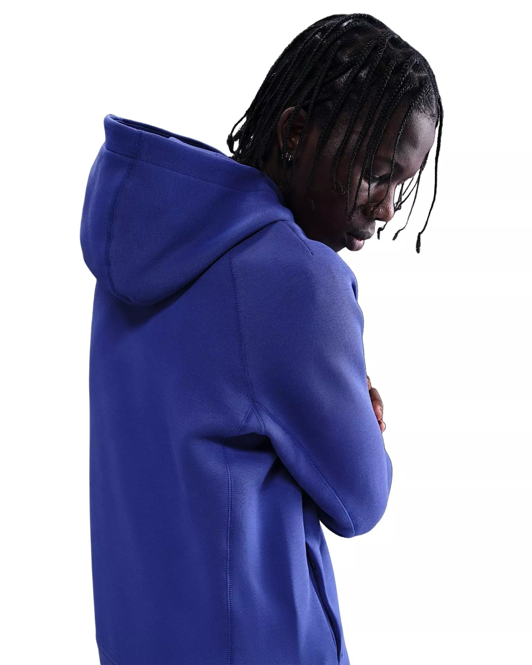 Nike Men's tech Fleece Pullover Hoodie -Purple - PURPLE