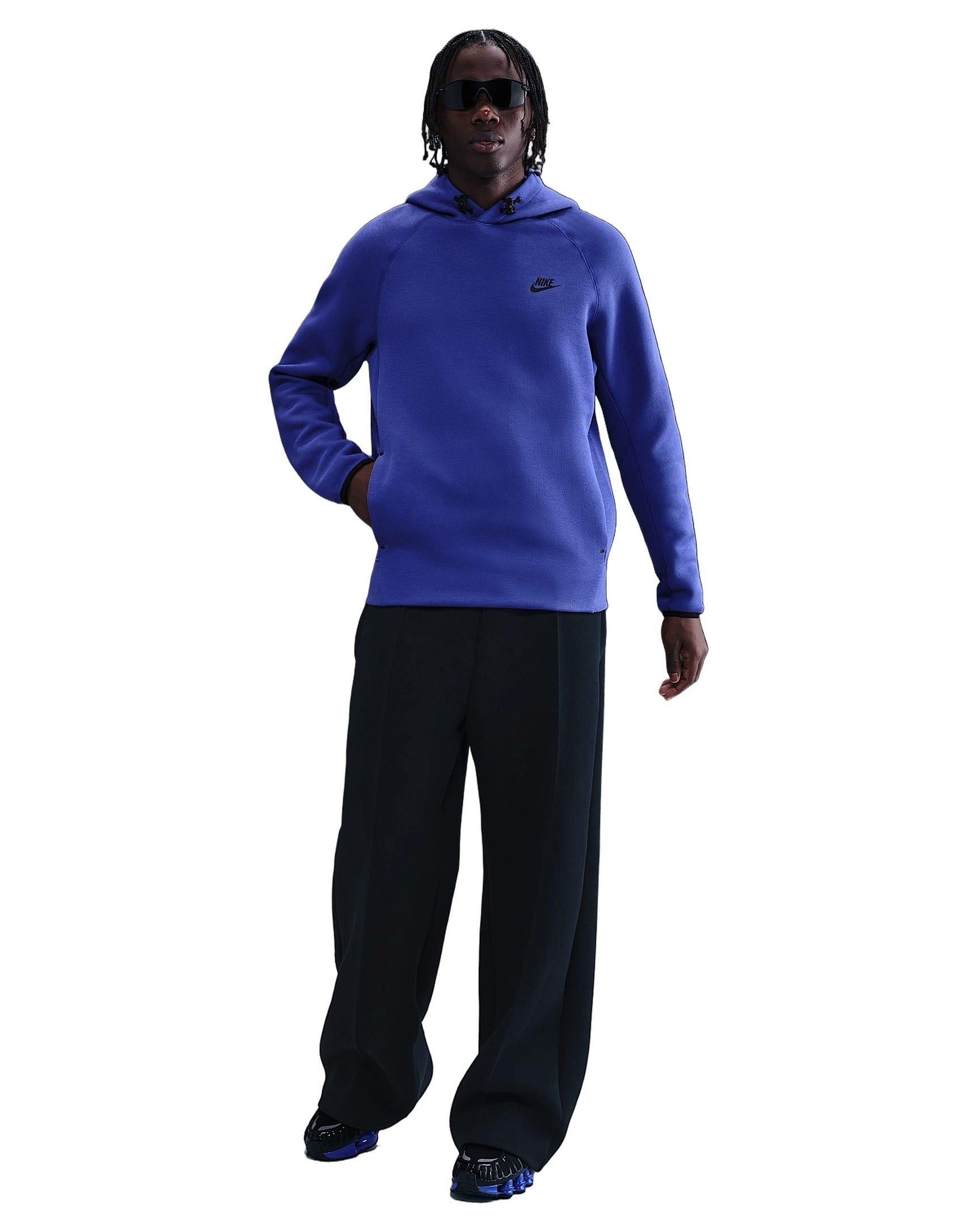 Nike Men's tech Fleece Pullover Hoodie - Purple - PURPLE Thumbnail View 4