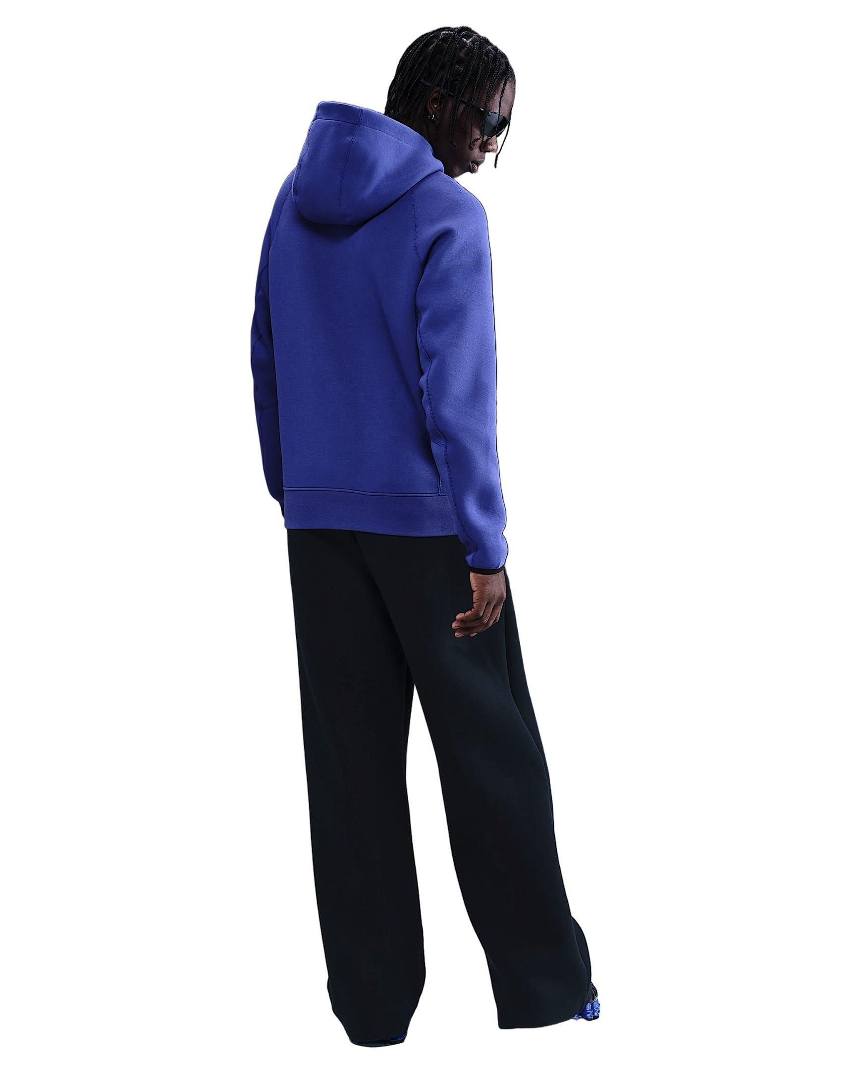 Nike Men's tech Fleece Pullover Hoodie -Purple - PURPLE Thumbnail View 5