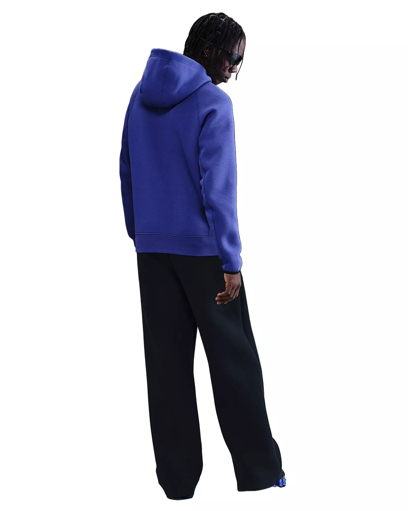 Nike Men's tech Fleece Pullover Hoodie -Purple - PURPLE