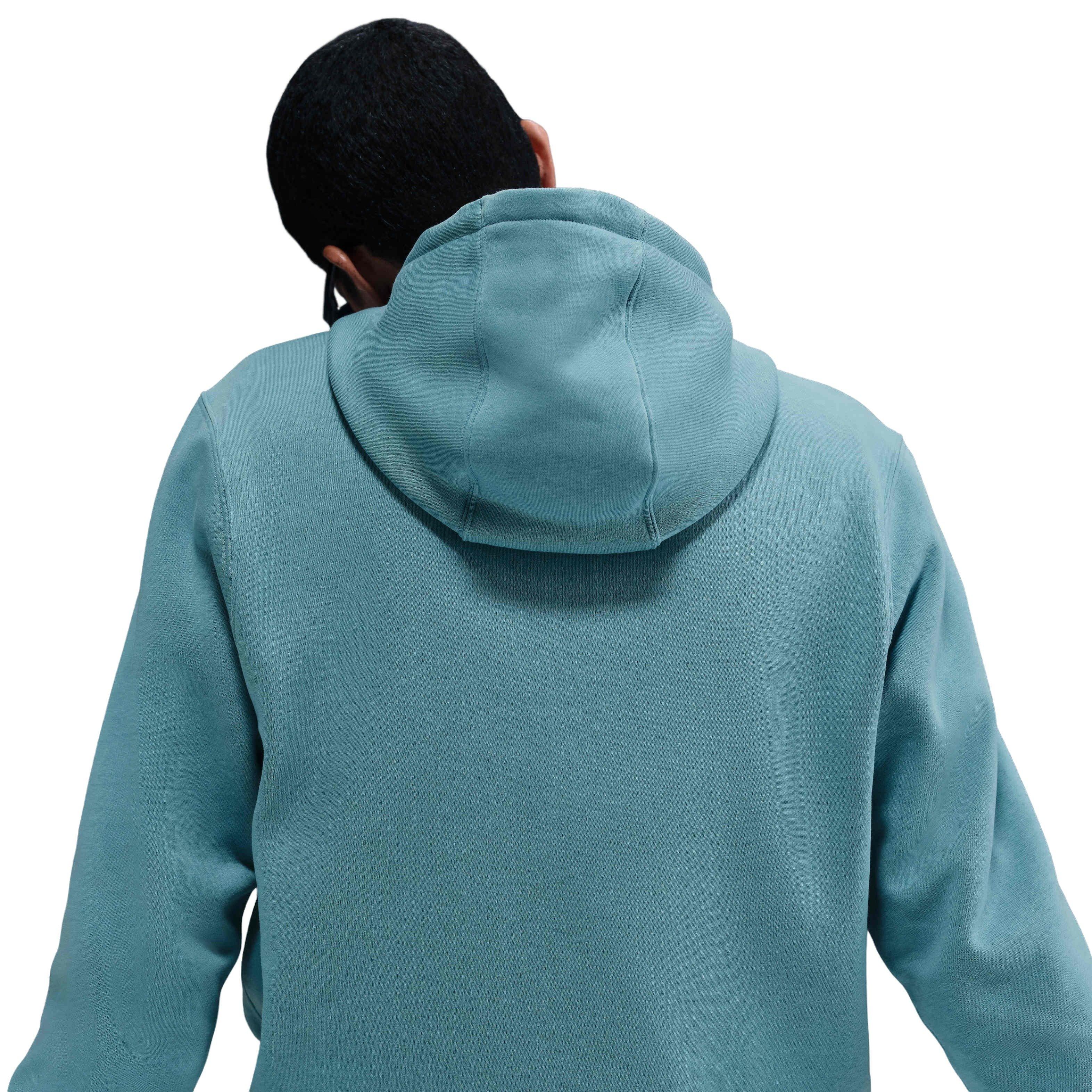 Nike Men's Club Pullover Fleece Hoodie - TURQUOISE Thumbnail View 2