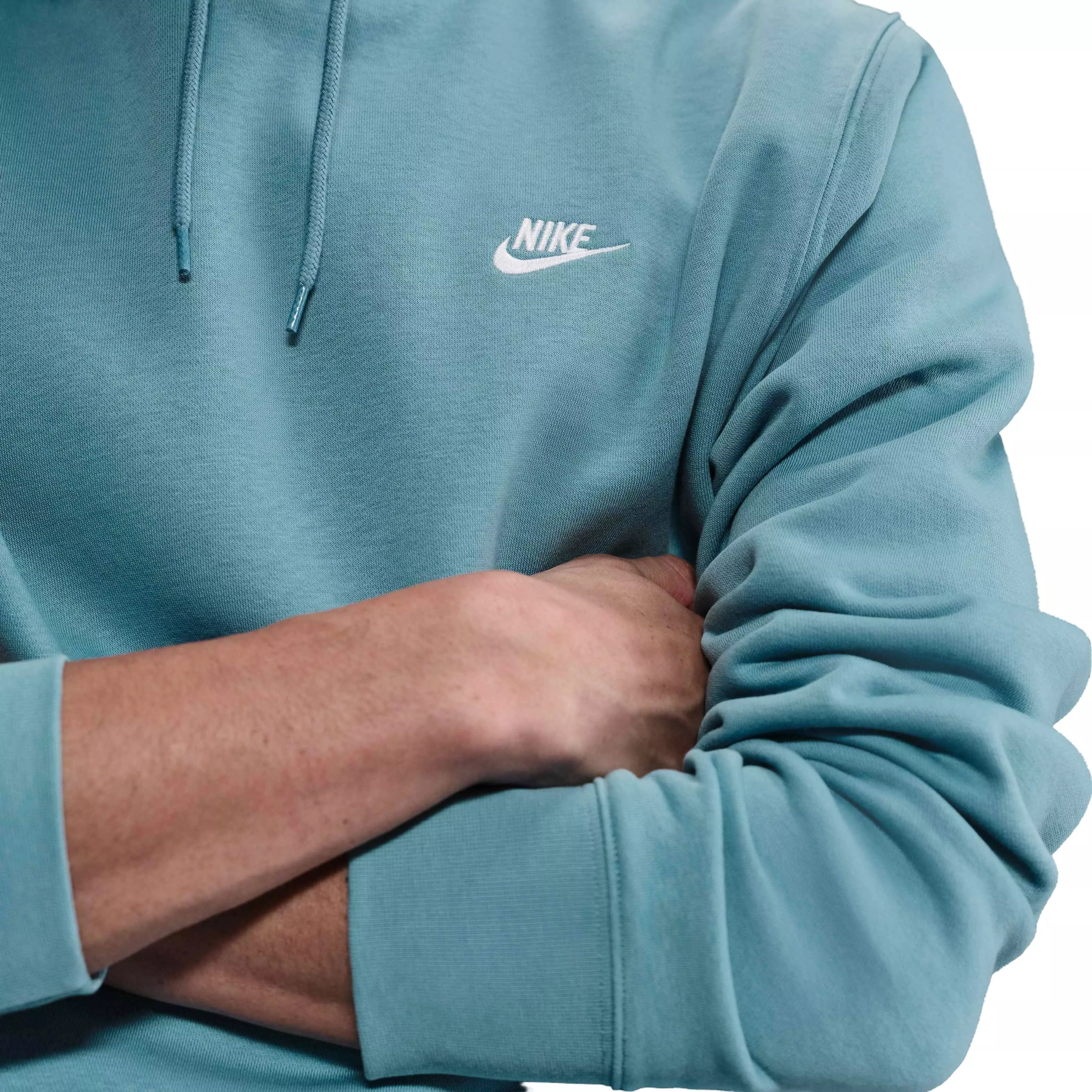 Nike Men's Club Pullover Fleece Hoodie - TURQUOISE
