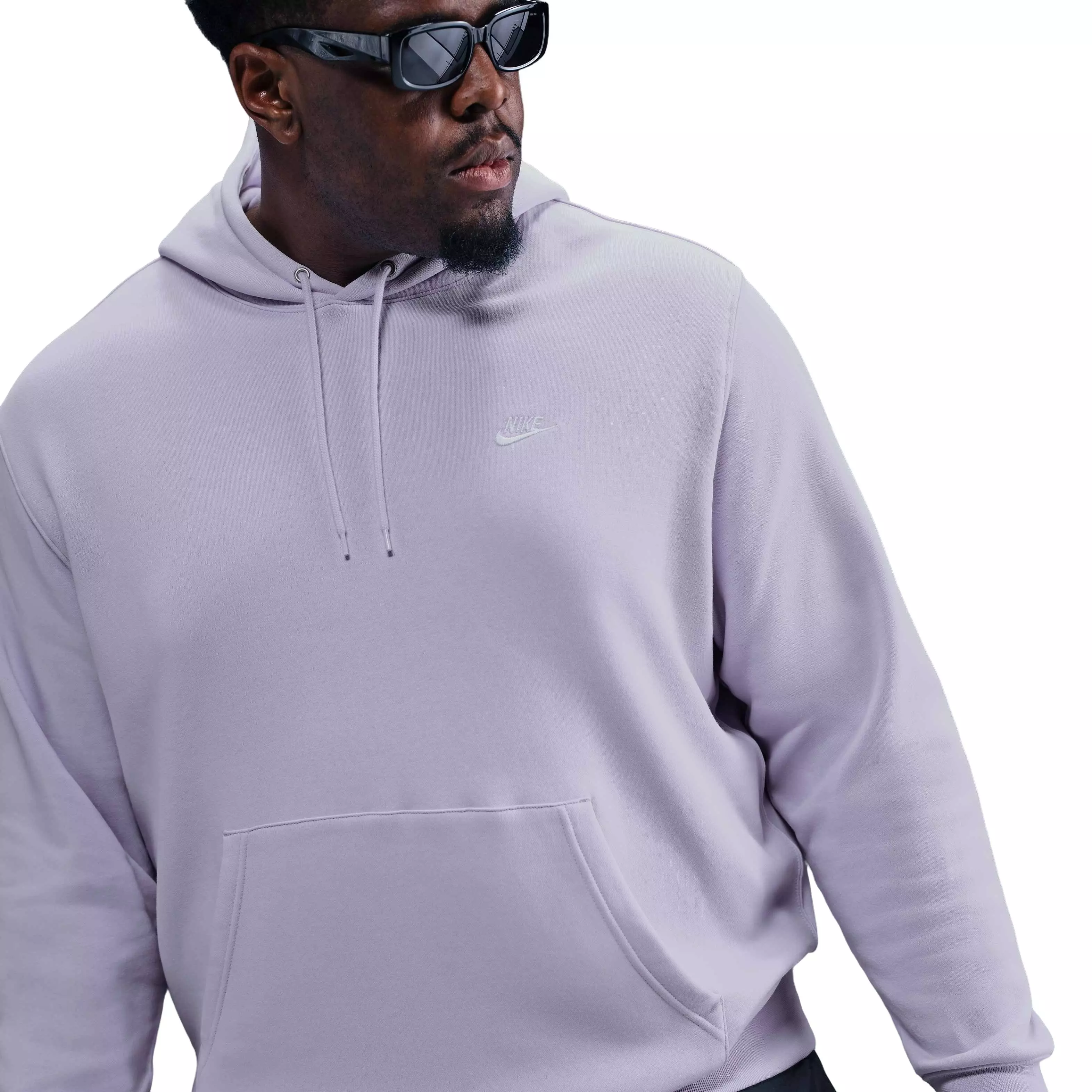 Nike Men's Club Pullover Fleece Hoodie - PURPLE