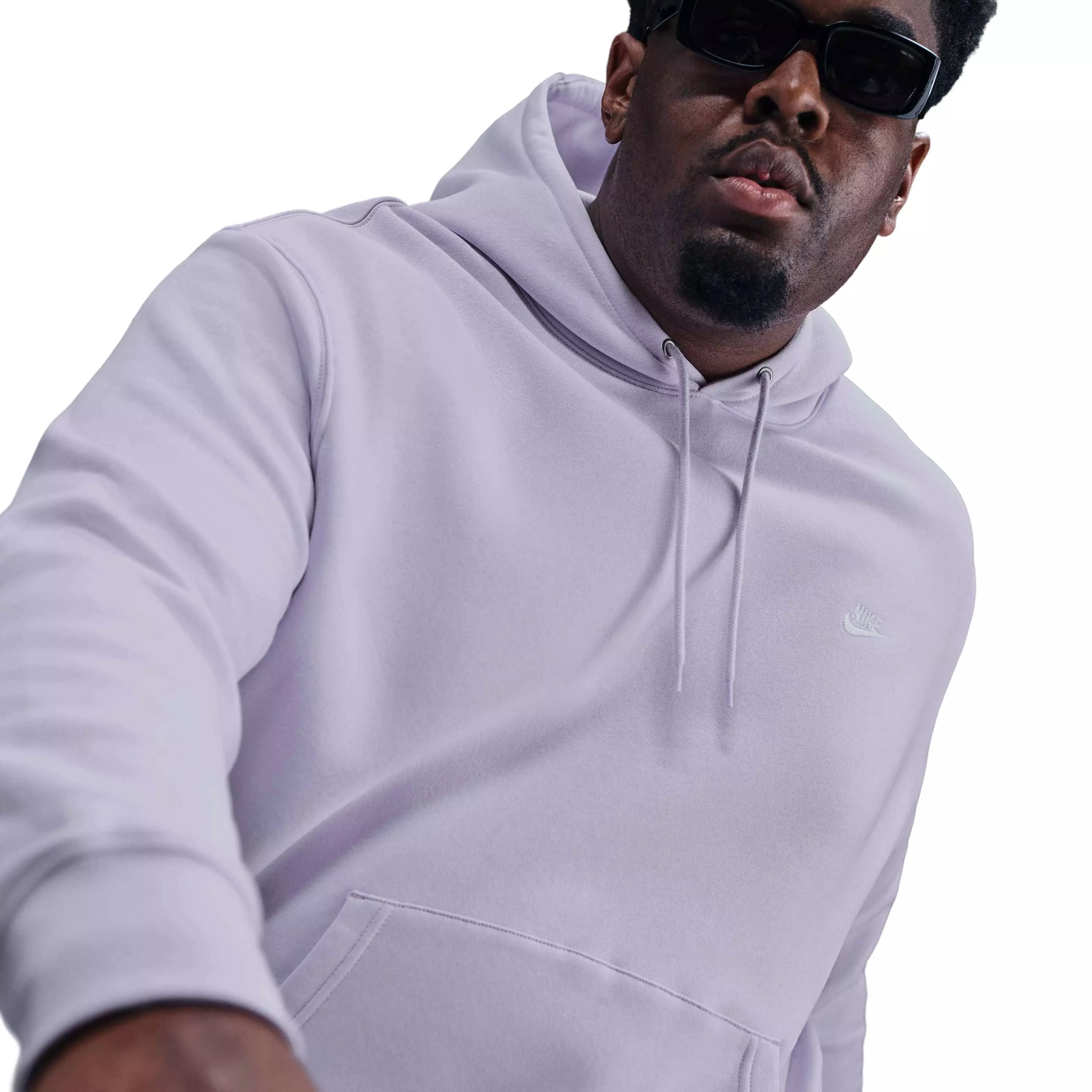 Nike Men's Club Pullover Fleece Hoodie - PURPLE