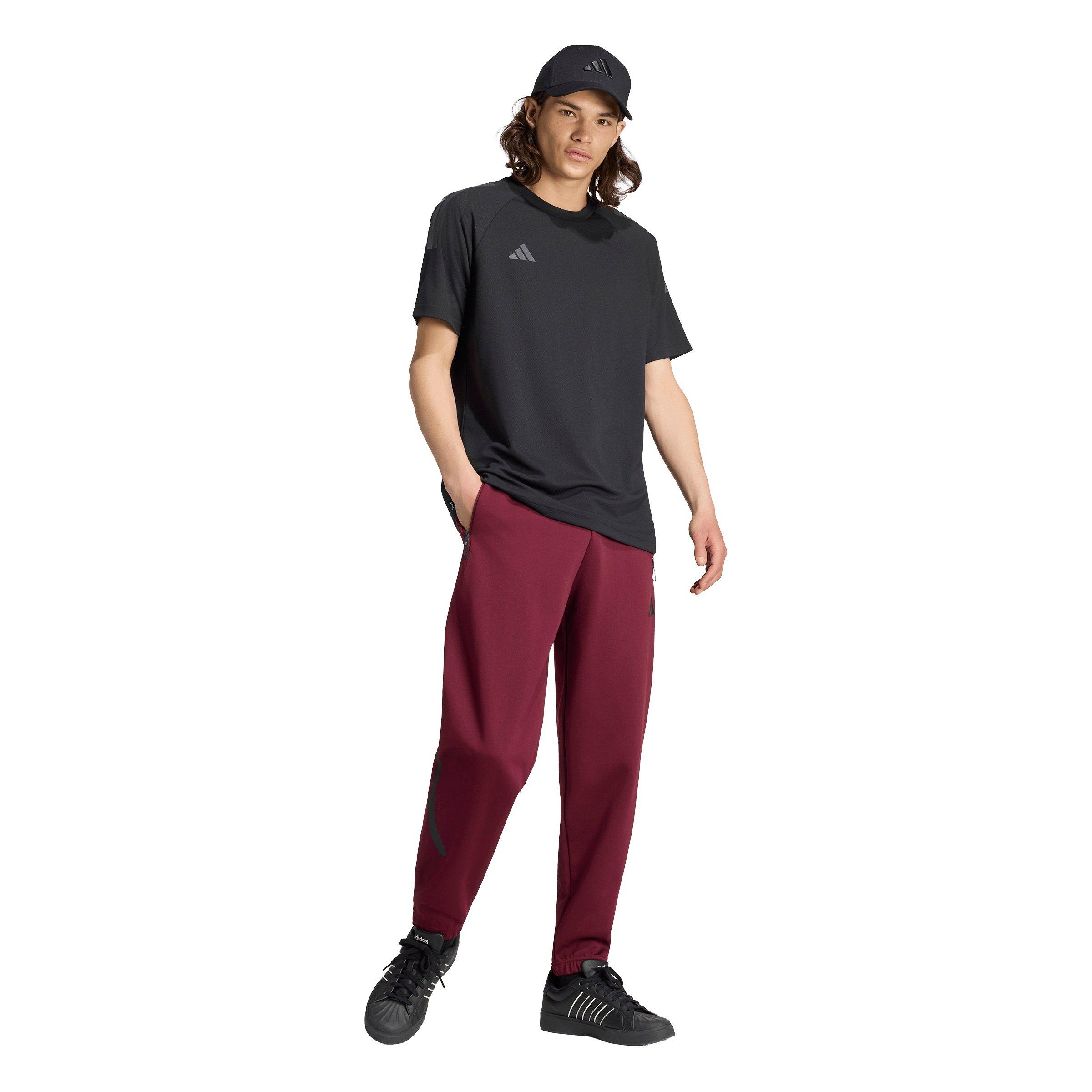 adidas Men's Z.N.E. Pants - Maroon - MAROON