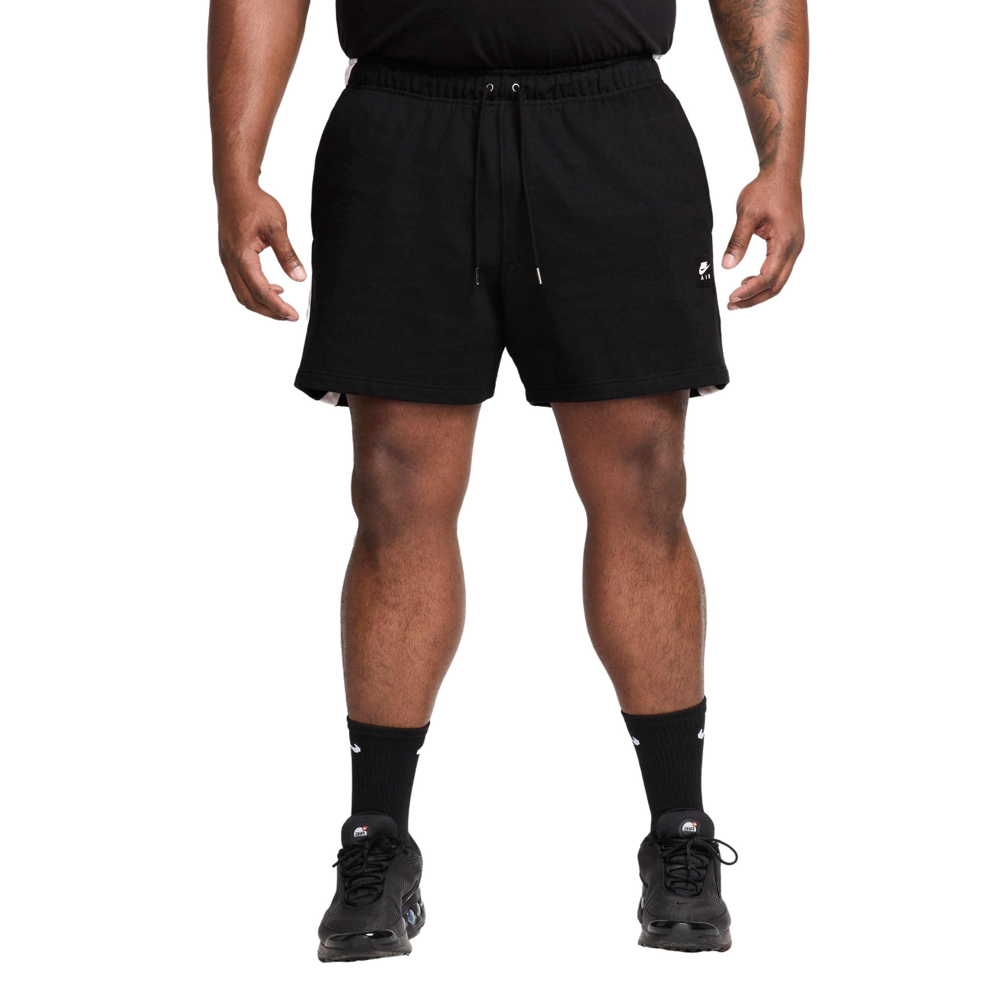 Nike Air Men's Fleece BFT Shorts - BLACK Thumbnail View 7