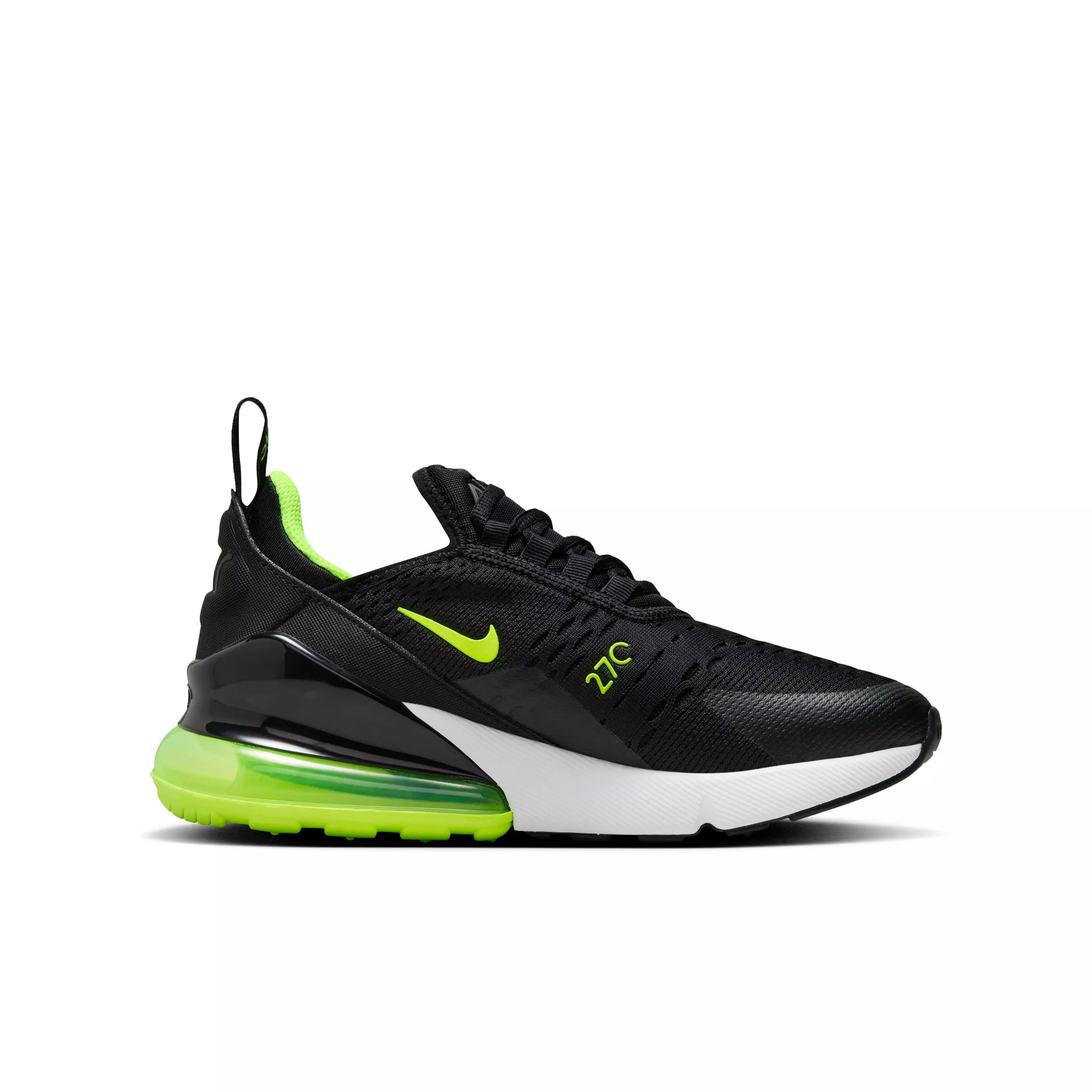 Nike Air Max 270 "Black/Lightning/White/Volt" Grade School Boys' Shoe - BLACK/LIGHTNING/WHITE/VOLT