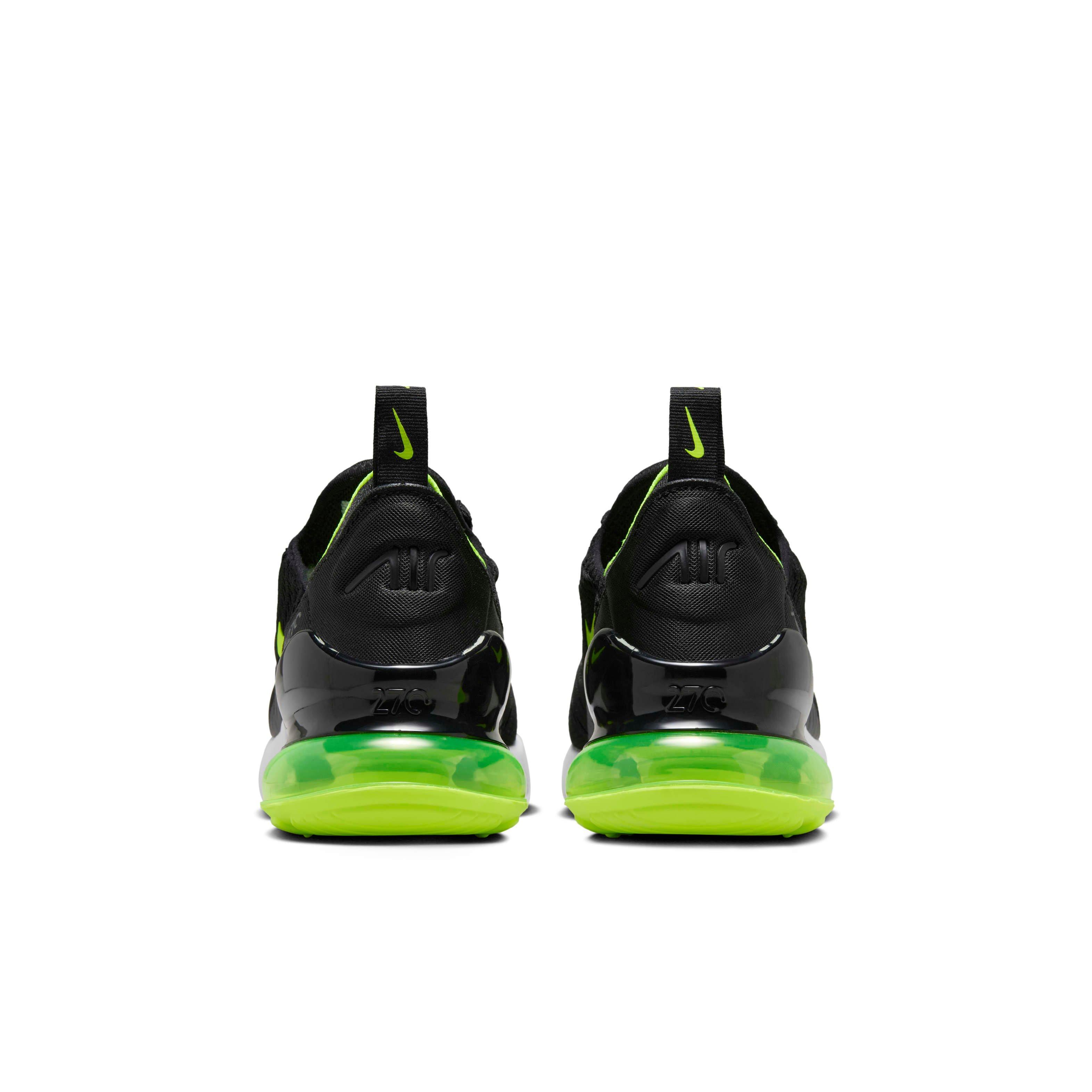 Nike Air Max 270 Black Lightning White Volt Grade School Boys Shoe Hibbett