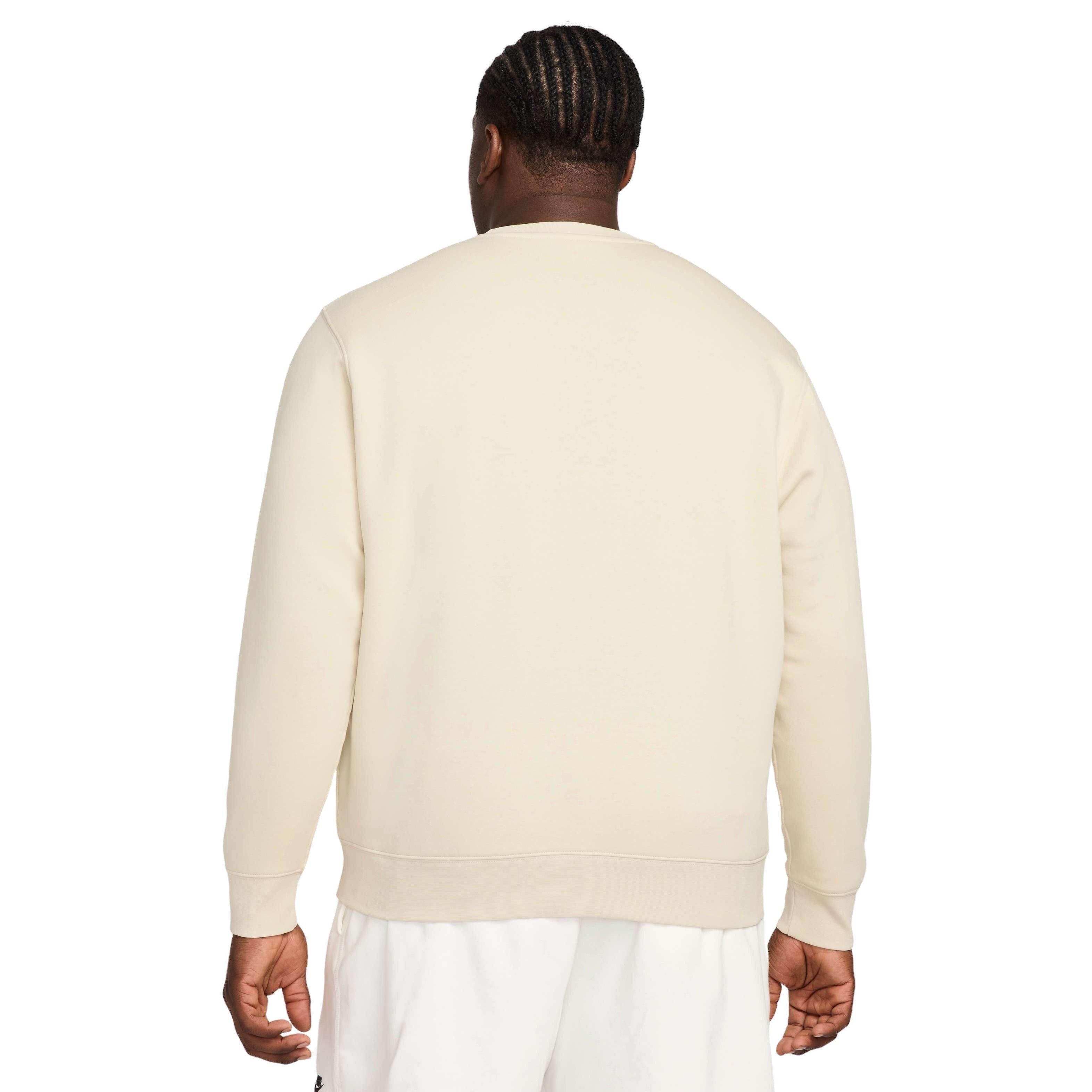 Nike Men's Club Sportswear BB Graphic Fleece Crew - LT KHAKI Thumbnail View 7