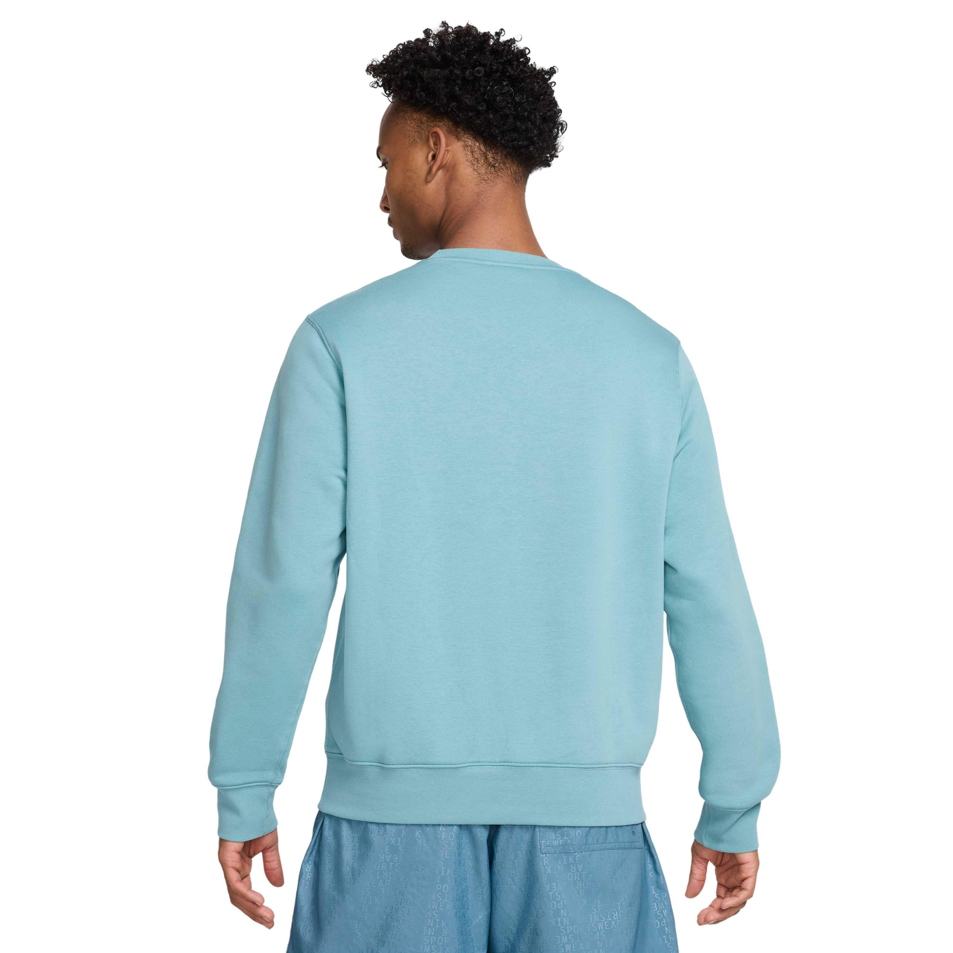 Nike Men's Club Sportswear BB Graphic Fleece Crew - TURQUOISE  Thumbnail View 2