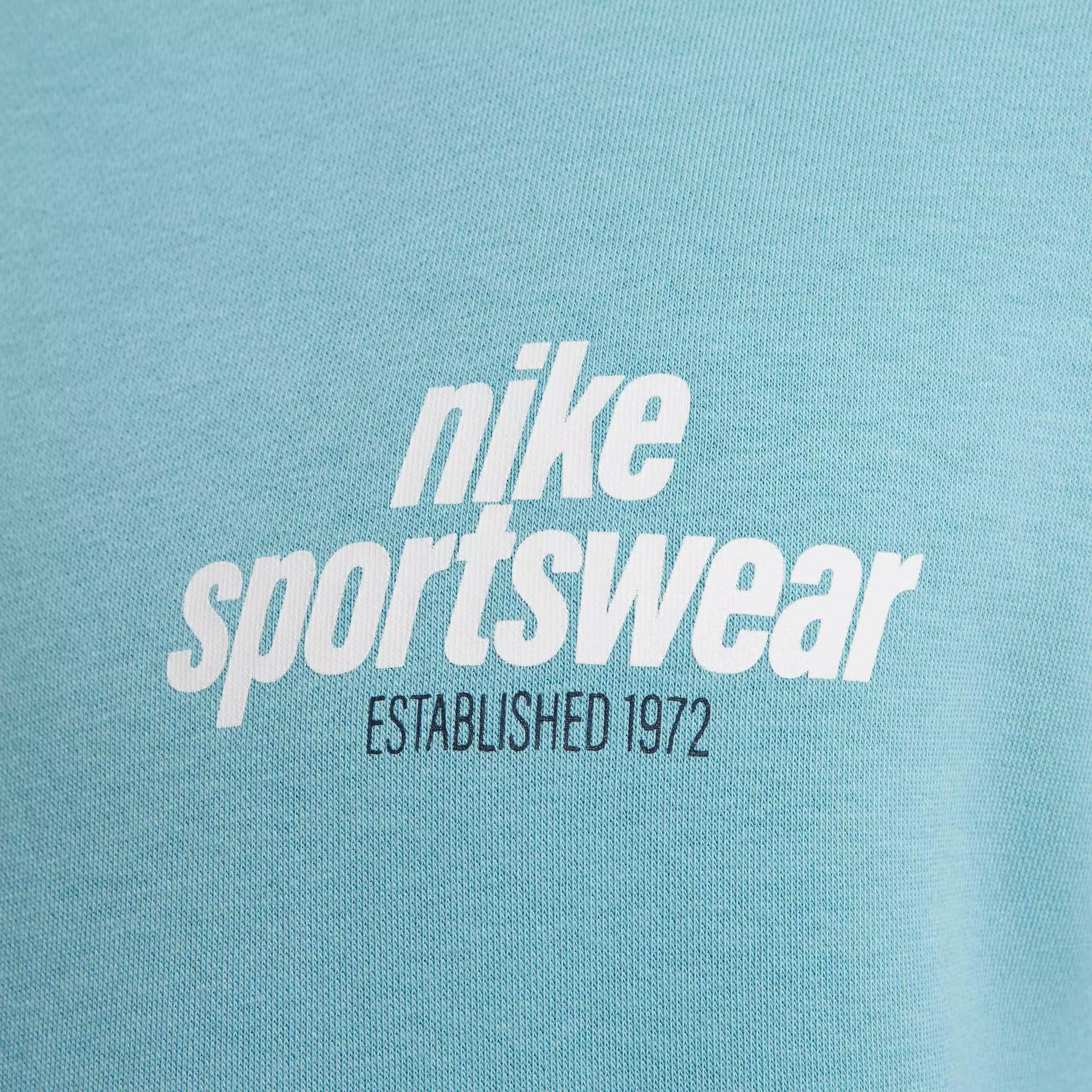 Nike Men's Club Sportswear BB Graphic Fleece Crew - TURQUOISE 