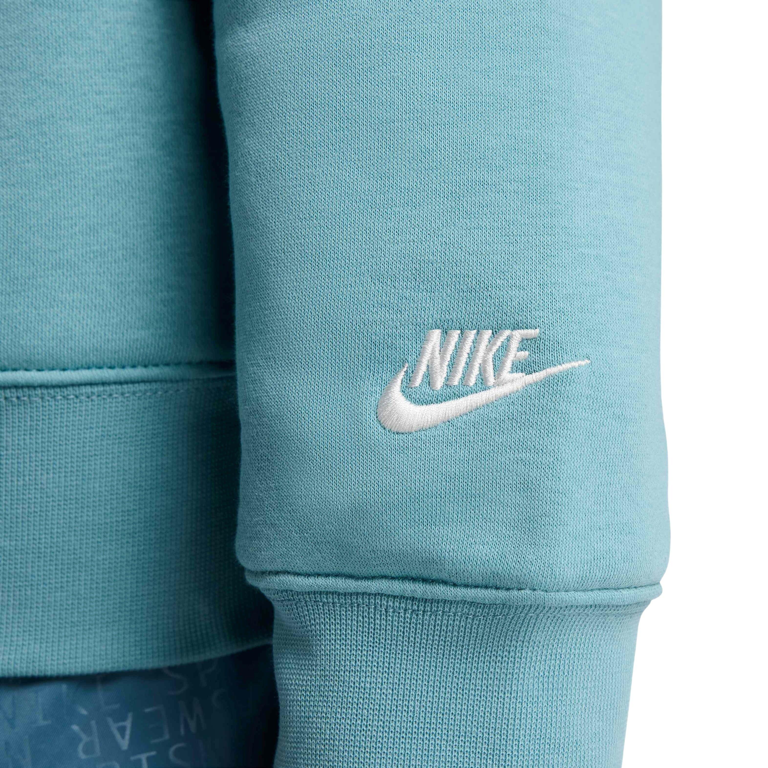 Nike Men's Club Sportswear BB Graphic Fleece Crew - TURQUOISE  Thumbnail View 5