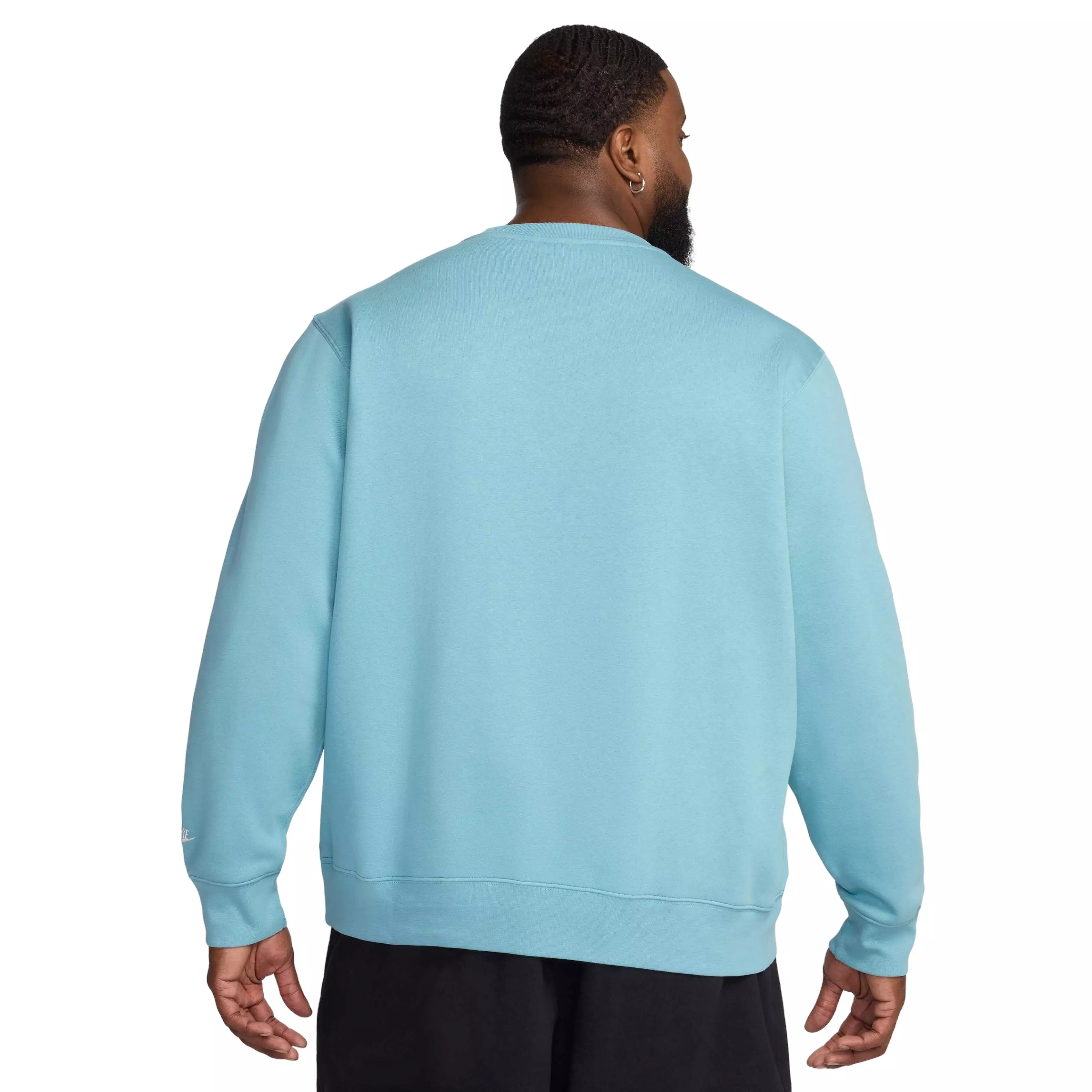 Nike Men's Club Sportswear BB Graphic Fleece Crew - TURQUOISE 
