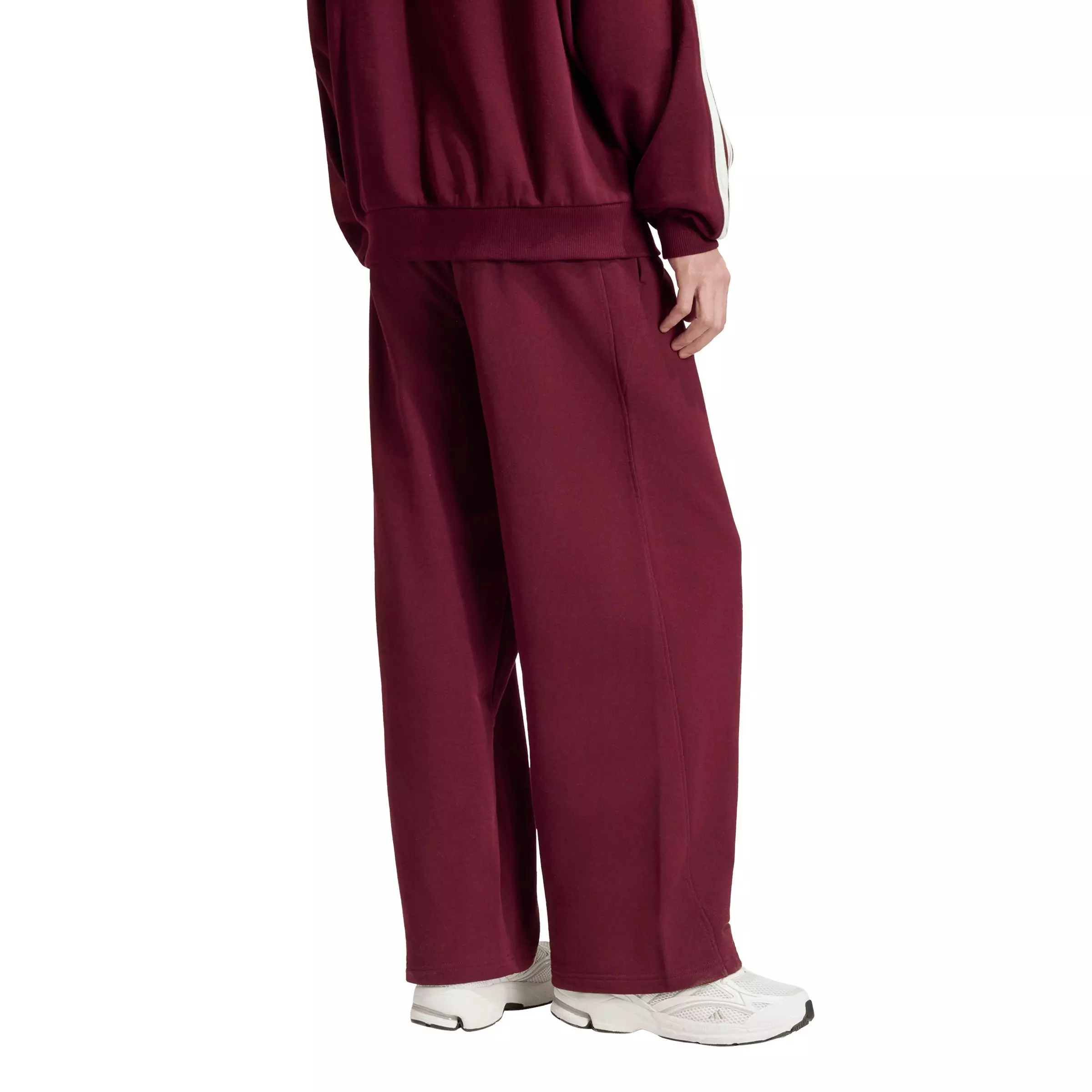 adidas Men's KIT Small Logo Wide Joggers - Maroon - MAROON