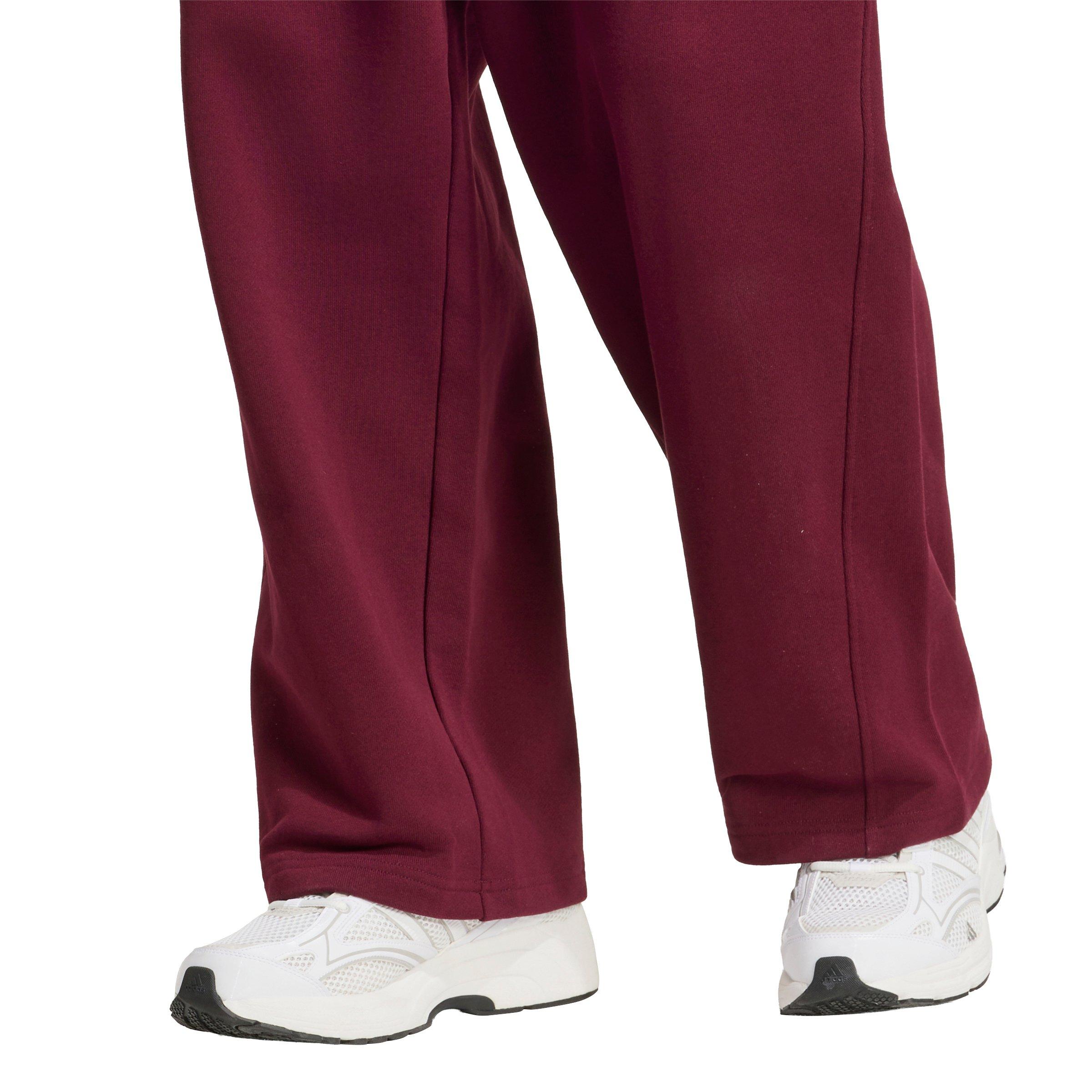 adidas Men's KIT Small Logo Wide Joggers - Maroon - MAROON