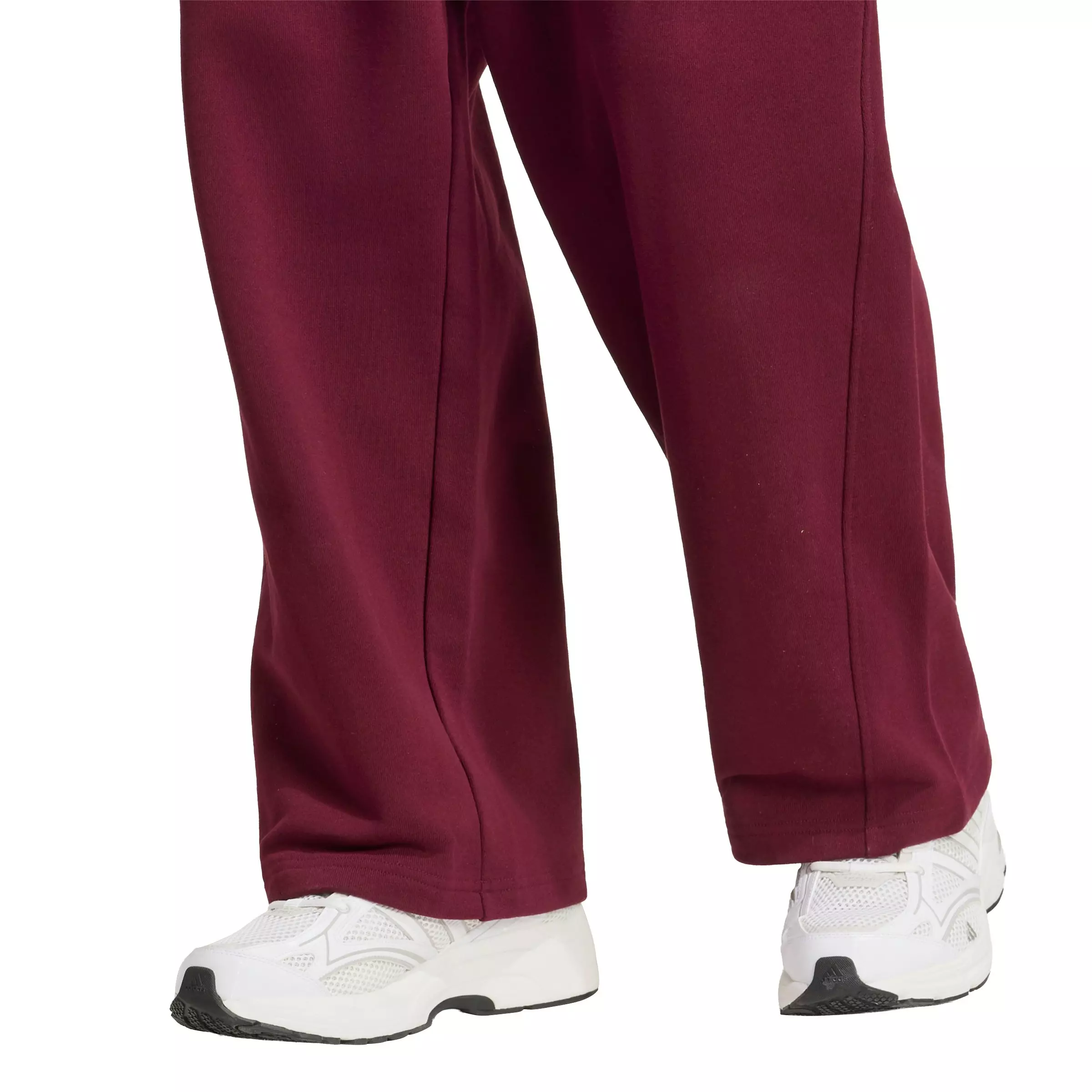 adidas Men's KIT Small Logo Wide Joggers - Maroon - MAROON