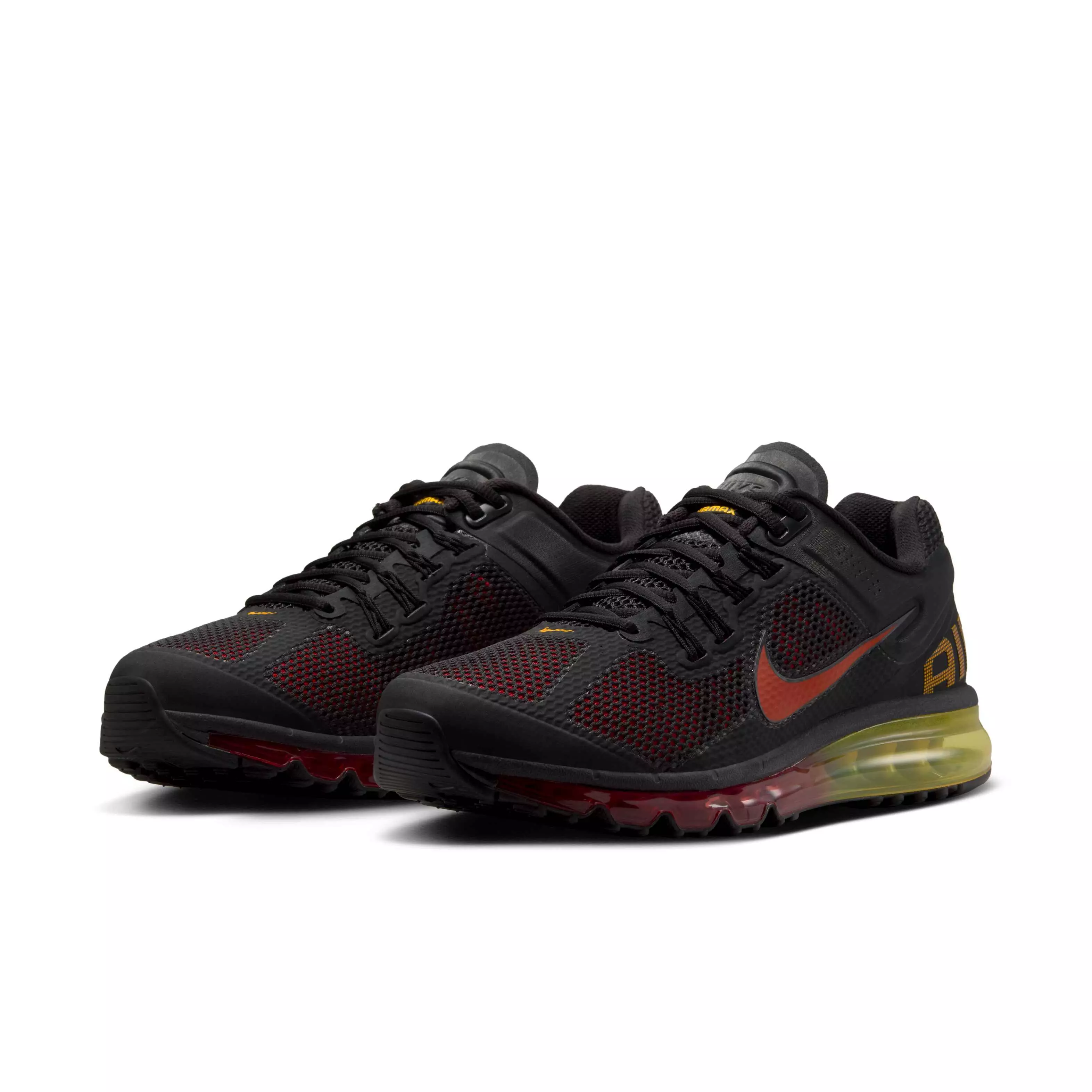 Nike Air Max 2013 "Black/Laser Orange/University Red" Men's Shoe - BLACK/ORANGE/RED