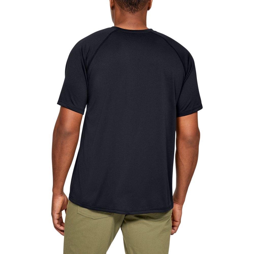 Under Armour Men's Tactical Tech Short Sleeve Shirt - BLACK Thumbnail View 2