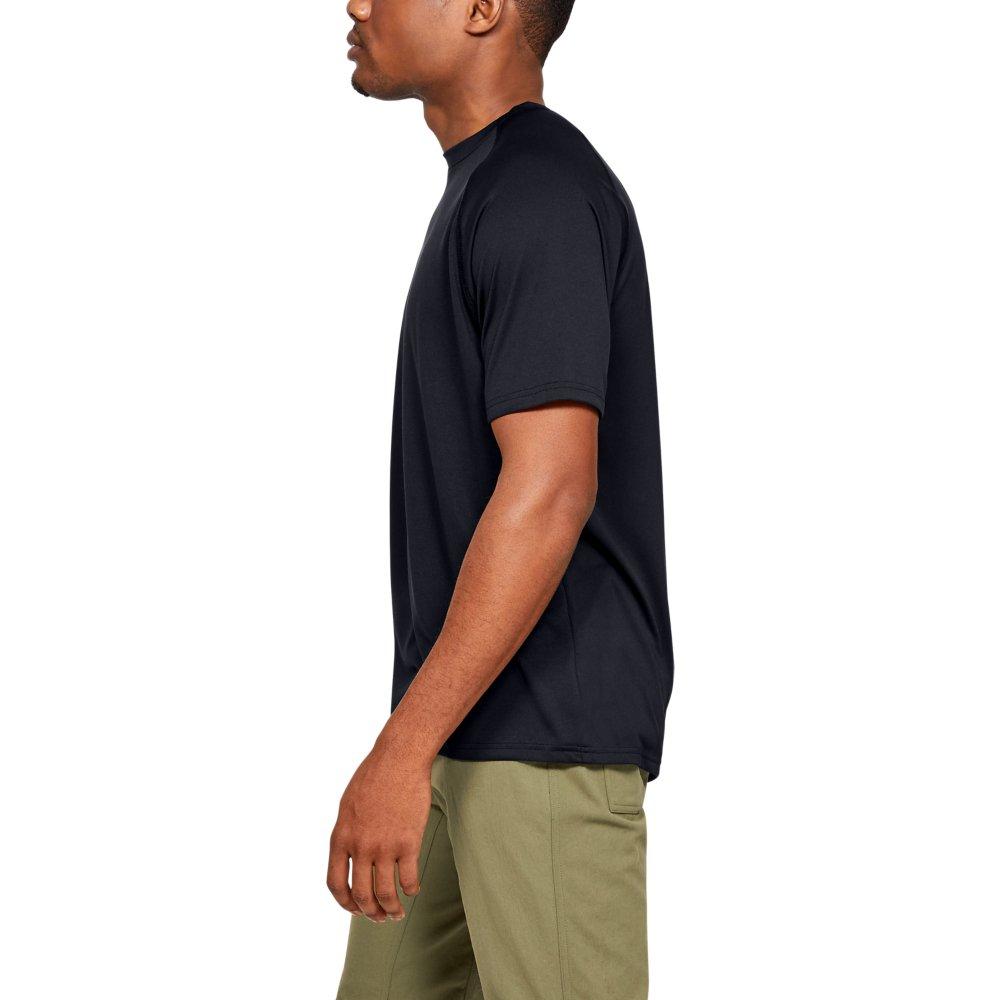 Under Armour Men's Tactical Tech Short Sleeve Shirt - BLACK Thumbnail View 3