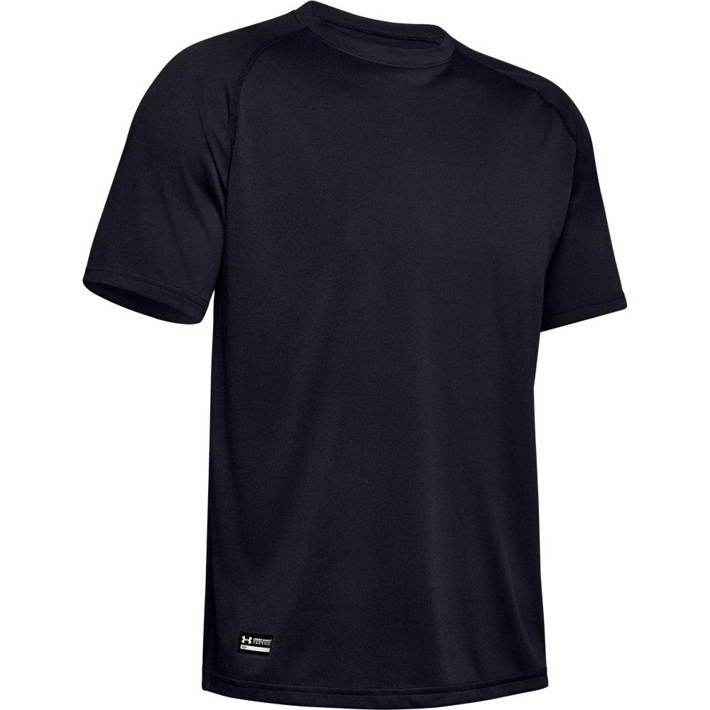 Under Armour Men's Tactical Tech Short Sleeve Shirt - BLACK Thumbnail View 4