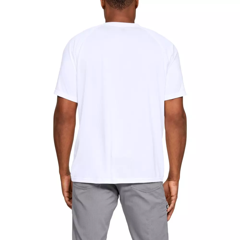 Under Armour Men's Tactical Tech Short Sleeve Shirt - WHITE