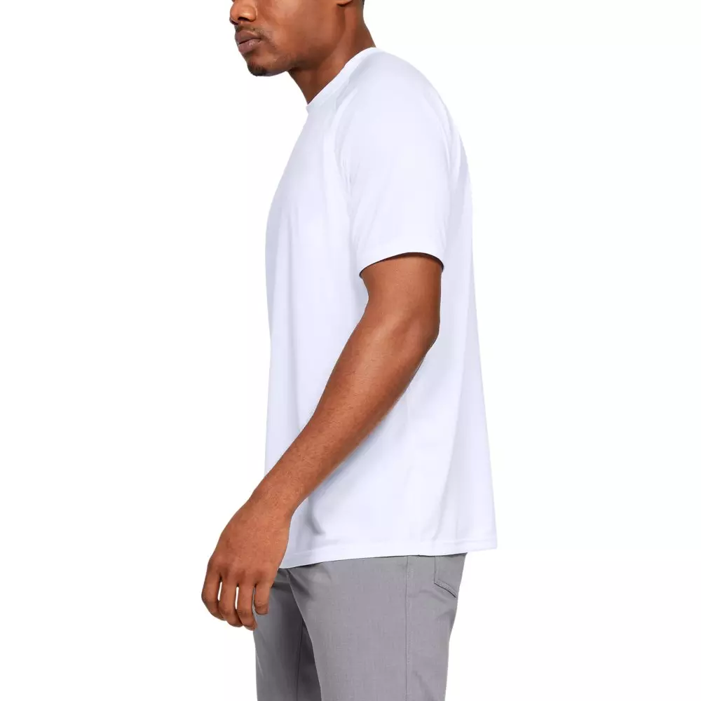 Under Armour Men's Tactical Tech Short Sleeve Shirt - WHITE