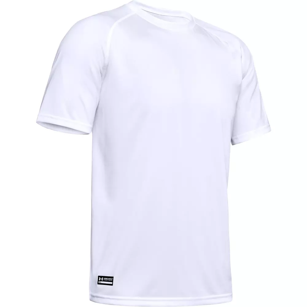 Under Armour Men's Tactical Tech Short Sleeve Shirt - WHITE