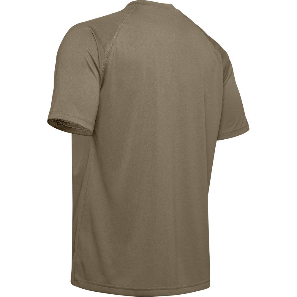 Under Armour Men's Tactical Tech Short Sleeve Shirt - TAN Thumbnail View 5