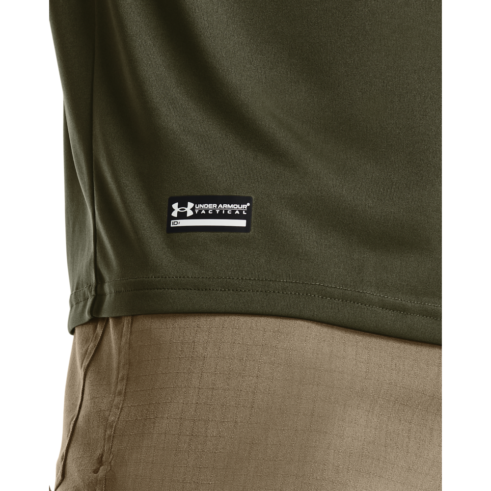 Under Armour Men's Tactical Tech Short Sleeve Shirt - GREEN Thumbnail View 3