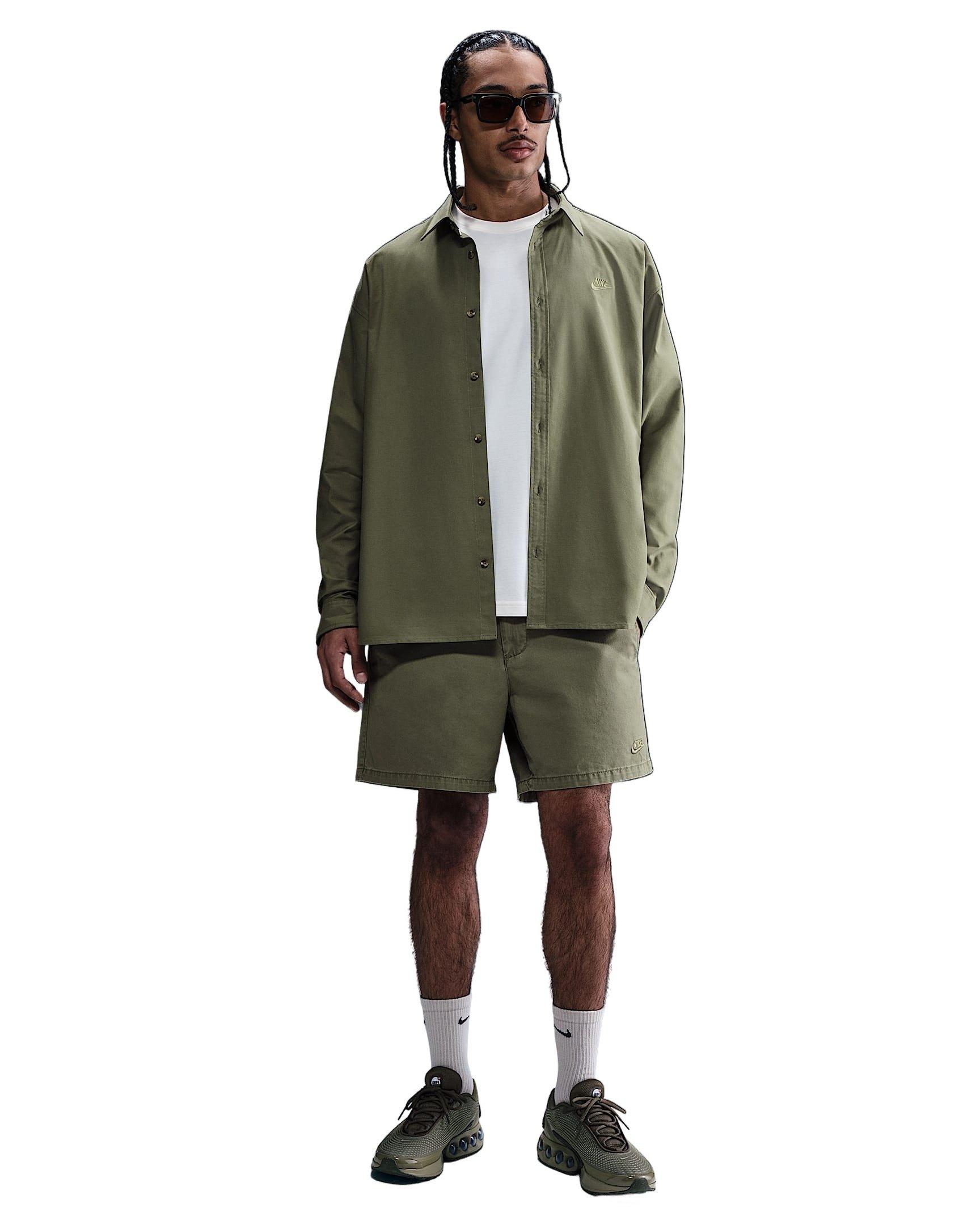 Nike Men's Club Washed Chino Shorts - OLIVE Thumbnail View 4