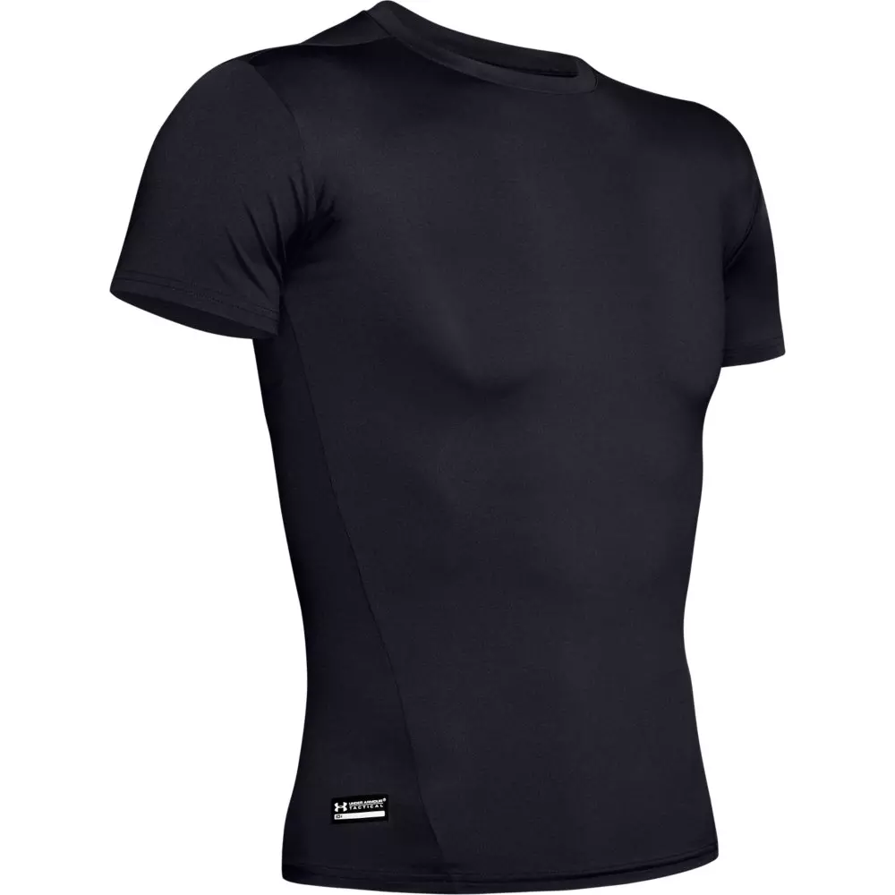 Under Armour Men's Tactical HeatGear Compression Short Sleeve Shirt - BLACK