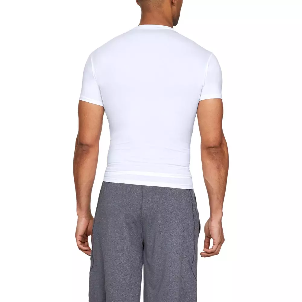 Under Armour Men's Tactical HeatGear Compression Short Sleeve Shirt - WHITE