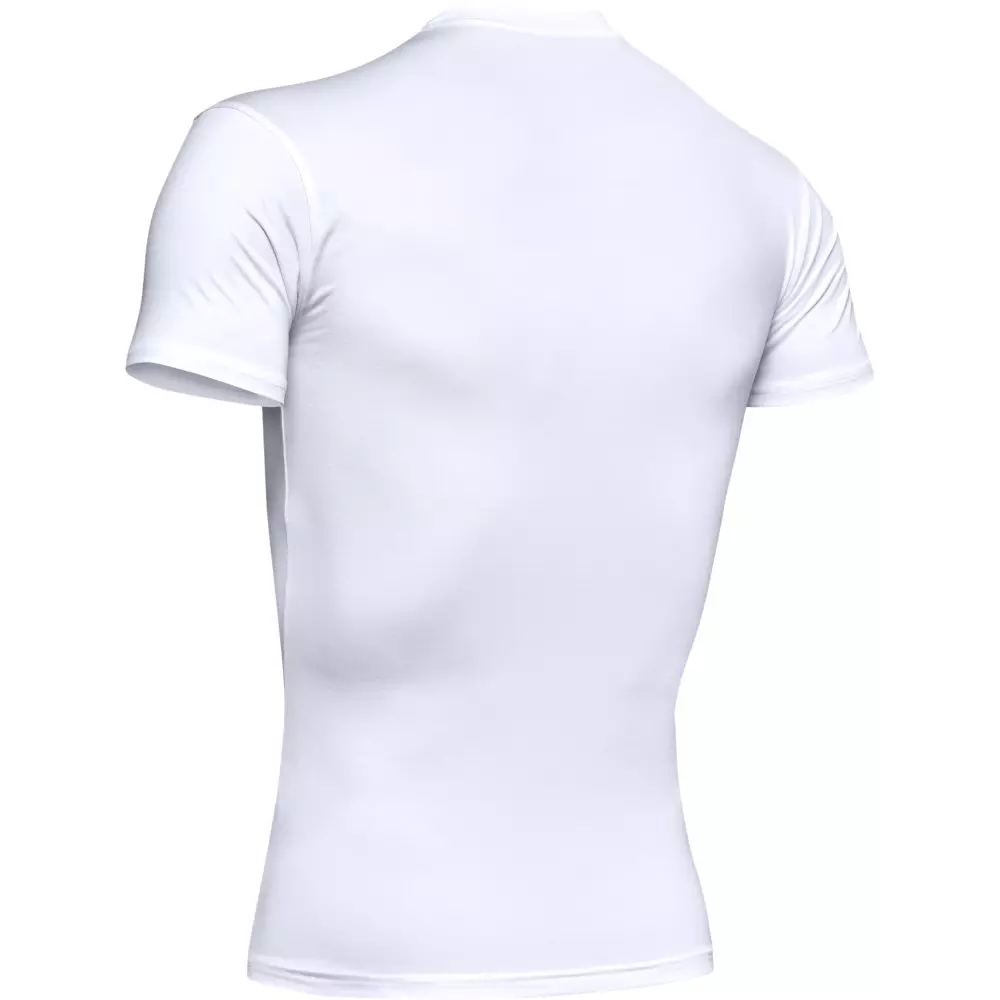 Under Armour Men's Tactical HeatGear Compression Short Sleeve Shirt - WHITE