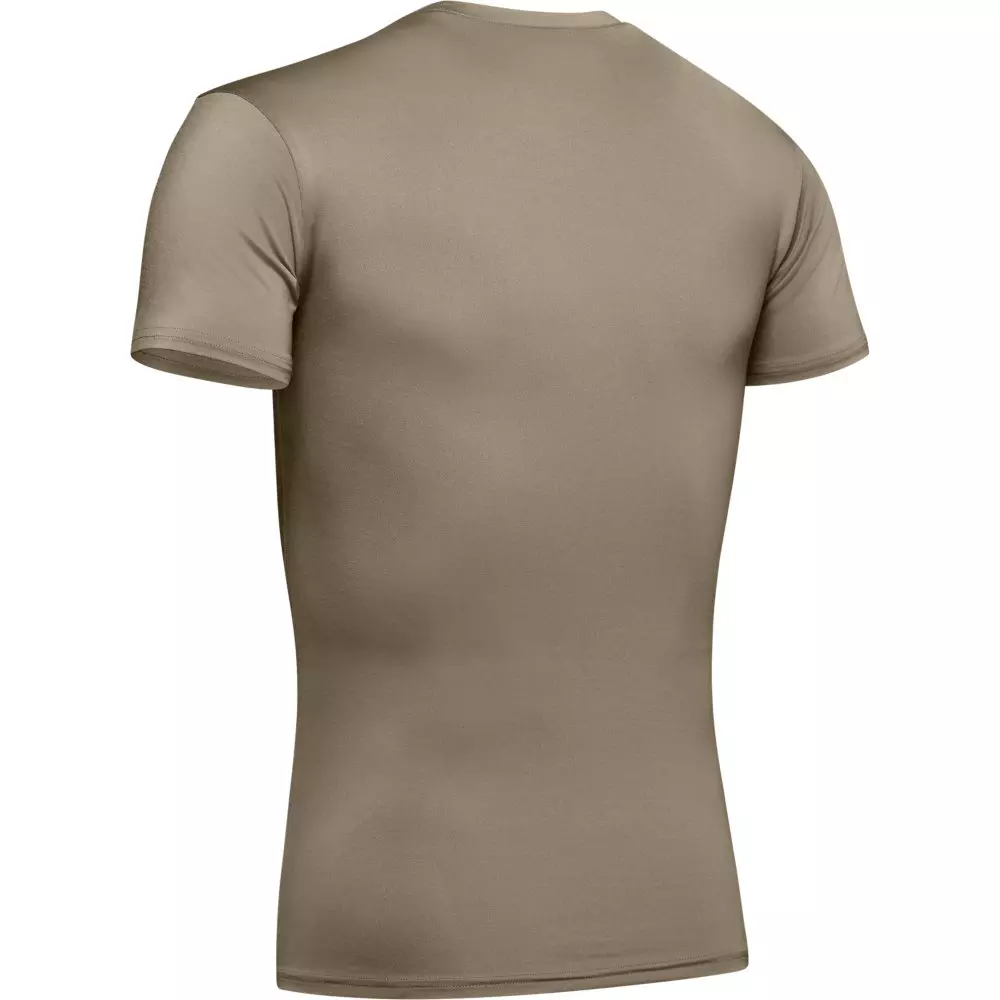 Under Armour Men's Tactical HeatGear Compression Short Sleeve Shirt - TAN