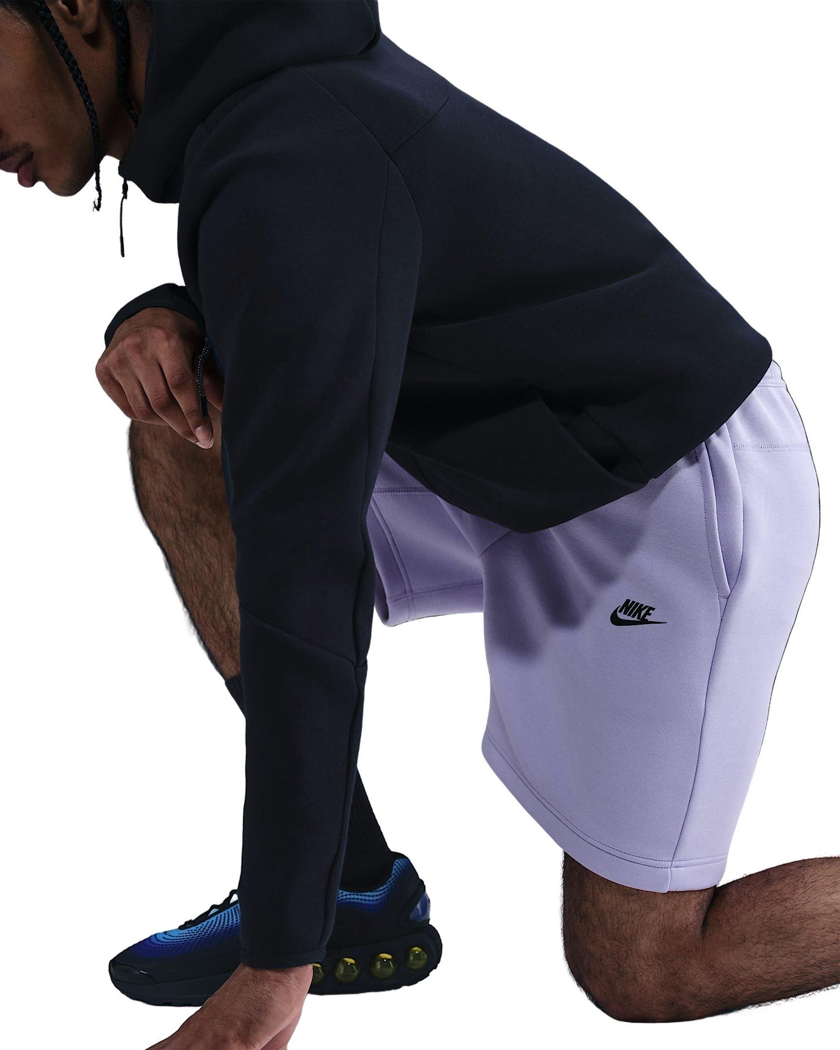 Nike Men's Tech Fleece Shorts - PURPLE Thumbnail View 3