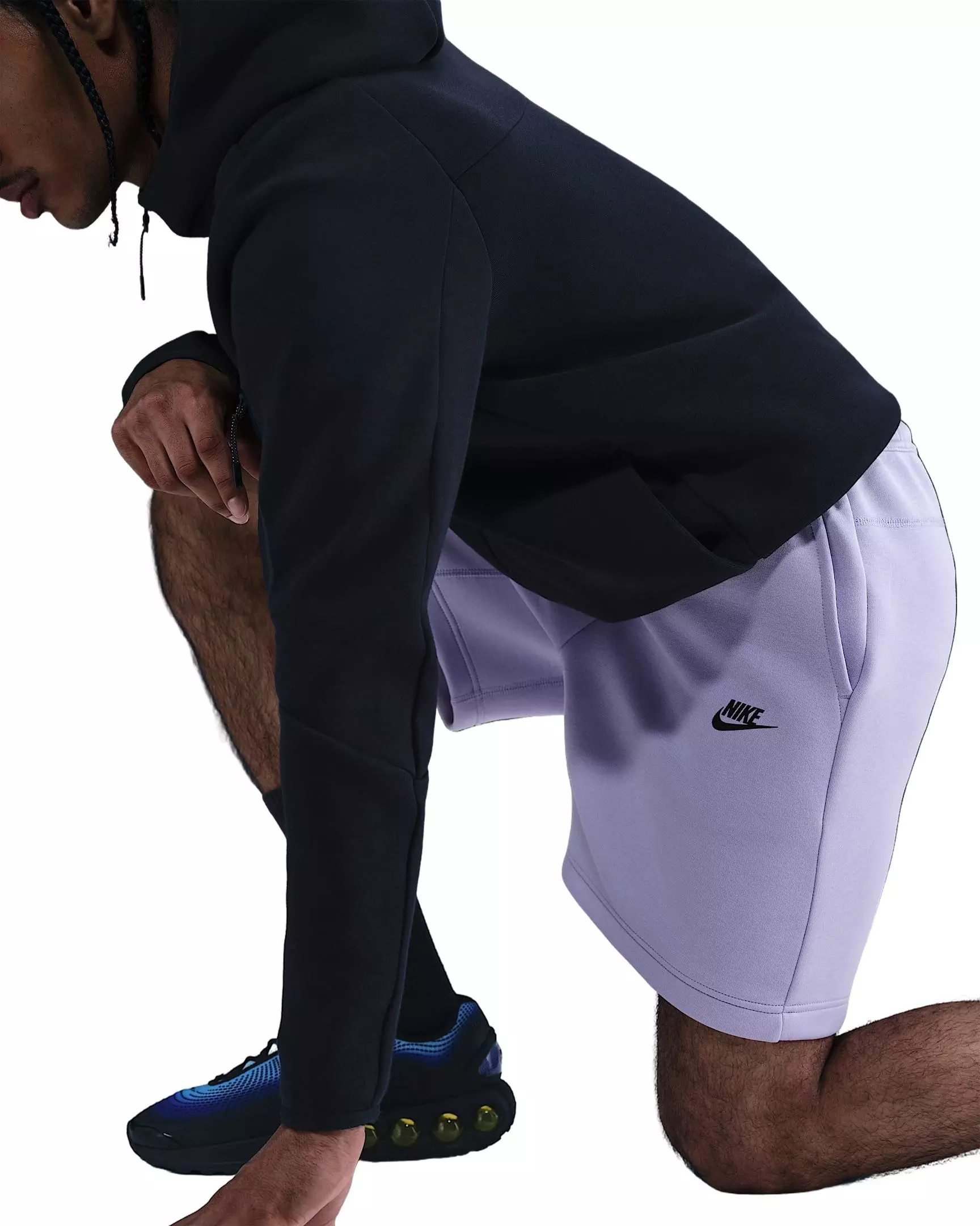 Nike Men's Tech Fleece Shorts - PURPLE