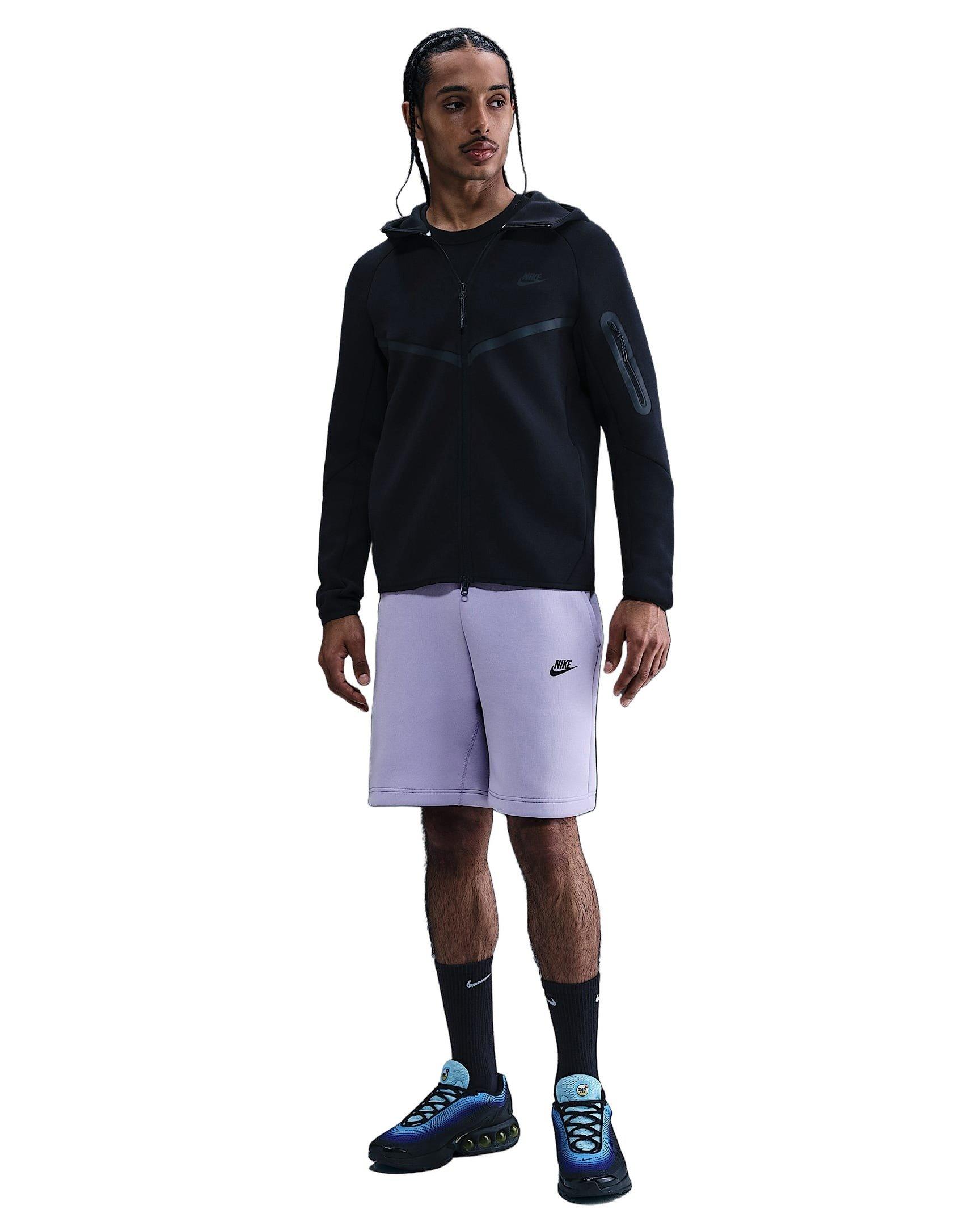 Nike Men's Tech Fleece Shorts - PURPLE Thumbnail View 4