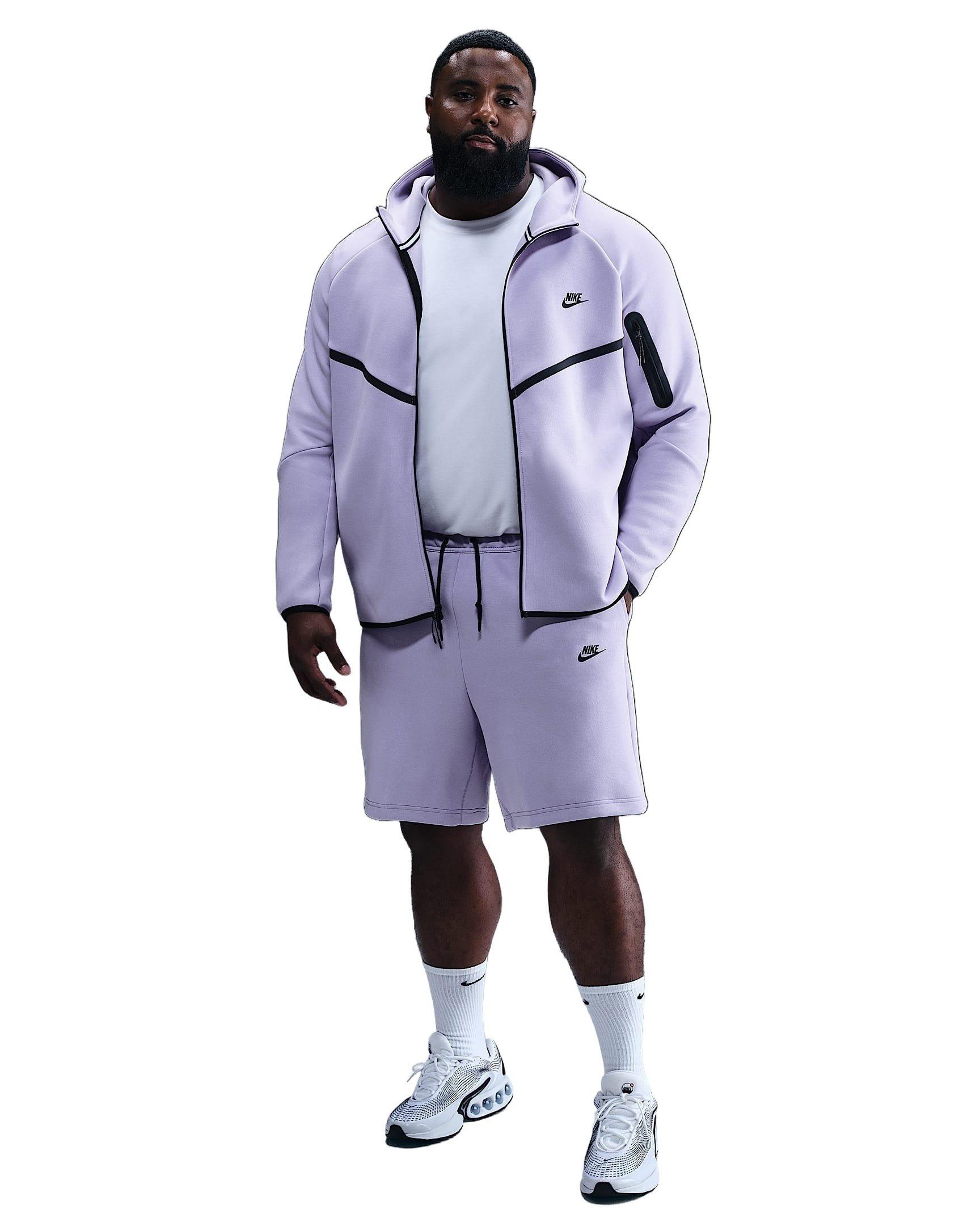 Nike Men's Tech Fleece Shorts - PURPLE Thumbnail View 6